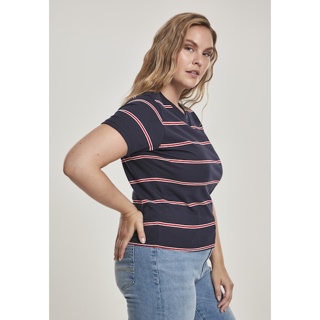 URBAN CLASSICS T-Shirt »Damen Ladies Yarn Dyed Skate Stripe Cropped Tee«, (1  tlg.) online bestellen | BAUR