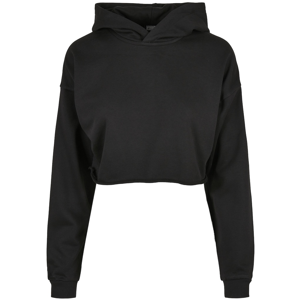 URBAN CLASSICS Rundhalspullover »Urban Classics Damen Ladies Oversized Cropped Hoody«, (1 tlg.)