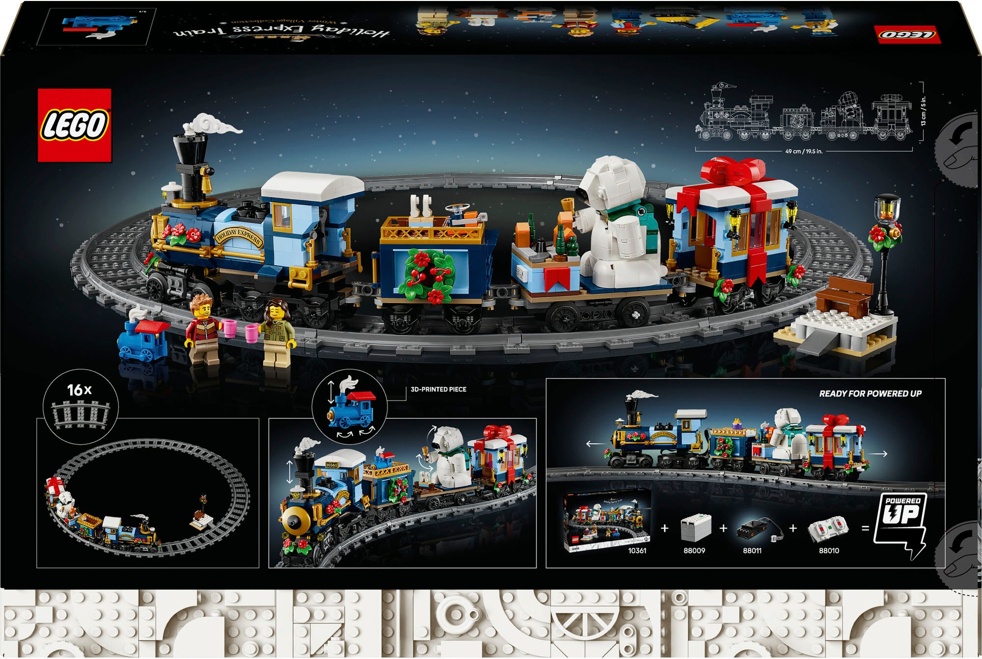 LEGO® Konstruktionsspielsteine »Weihnachtsexpress (10361), LEGO Icons« Exklusives Set