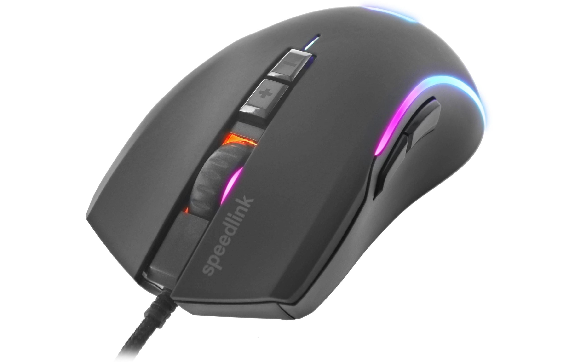 Speedlink Gaming-Maus »ZAVOS RGB« Ergonomische Maus mit RGB-Beleuchtung und rutschfester Gummioberfläche