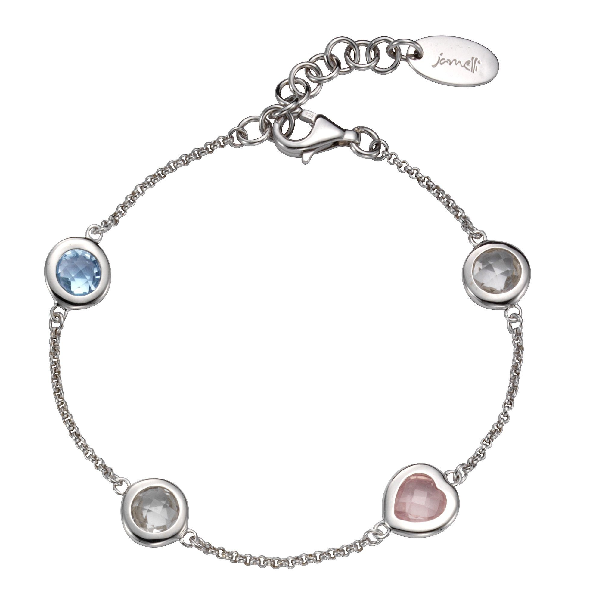 Jamelli Armband »925 Silber rhodiniert Echtstein« kaufen