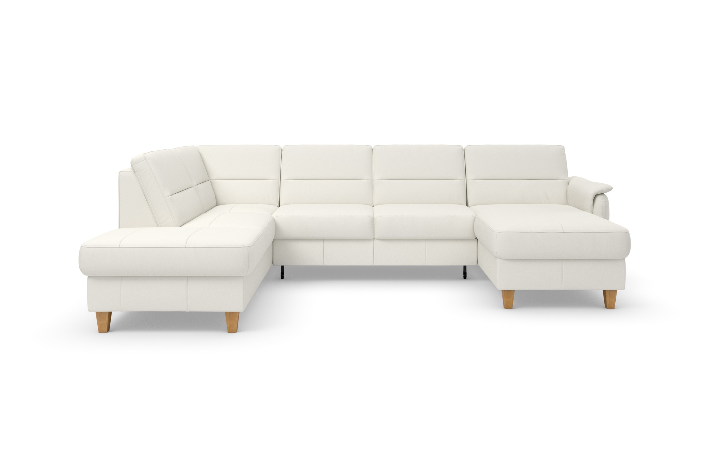 Home affaire Wohnlandschaft "Palmera U-Form, B: 308 cm" optional Bettfunkti günstig online kaufen