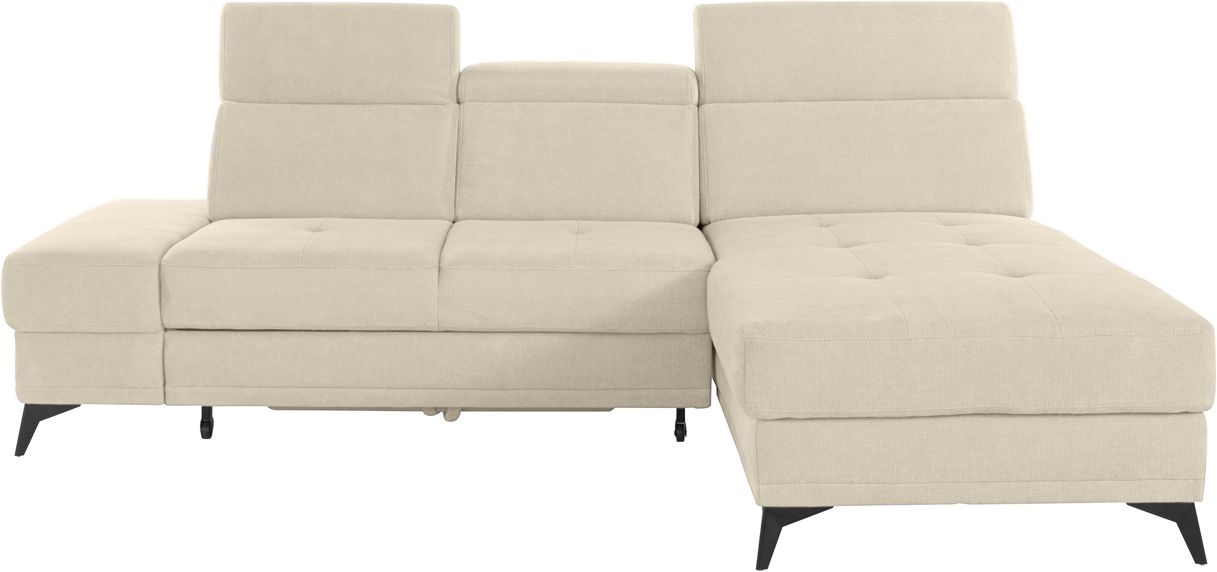 OTTO home Ecksofa "Cardiz L-Form" inkl.Kopfteilverstellung und Federkern wahlweise mit Schlaffunktion