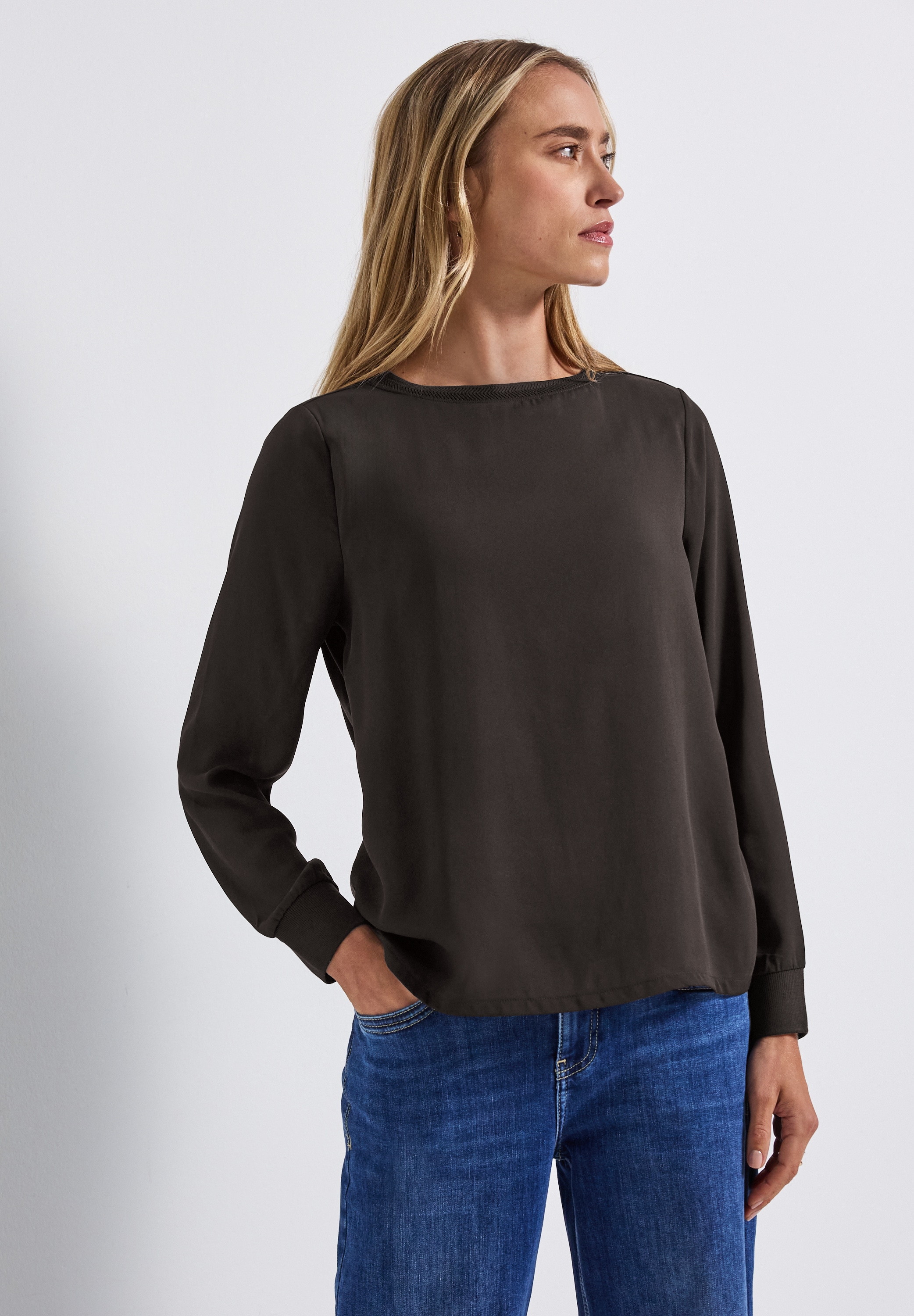 STREET ONE Langarmshirt, mit U-Boot-Ausschnitt günstig online kaufen