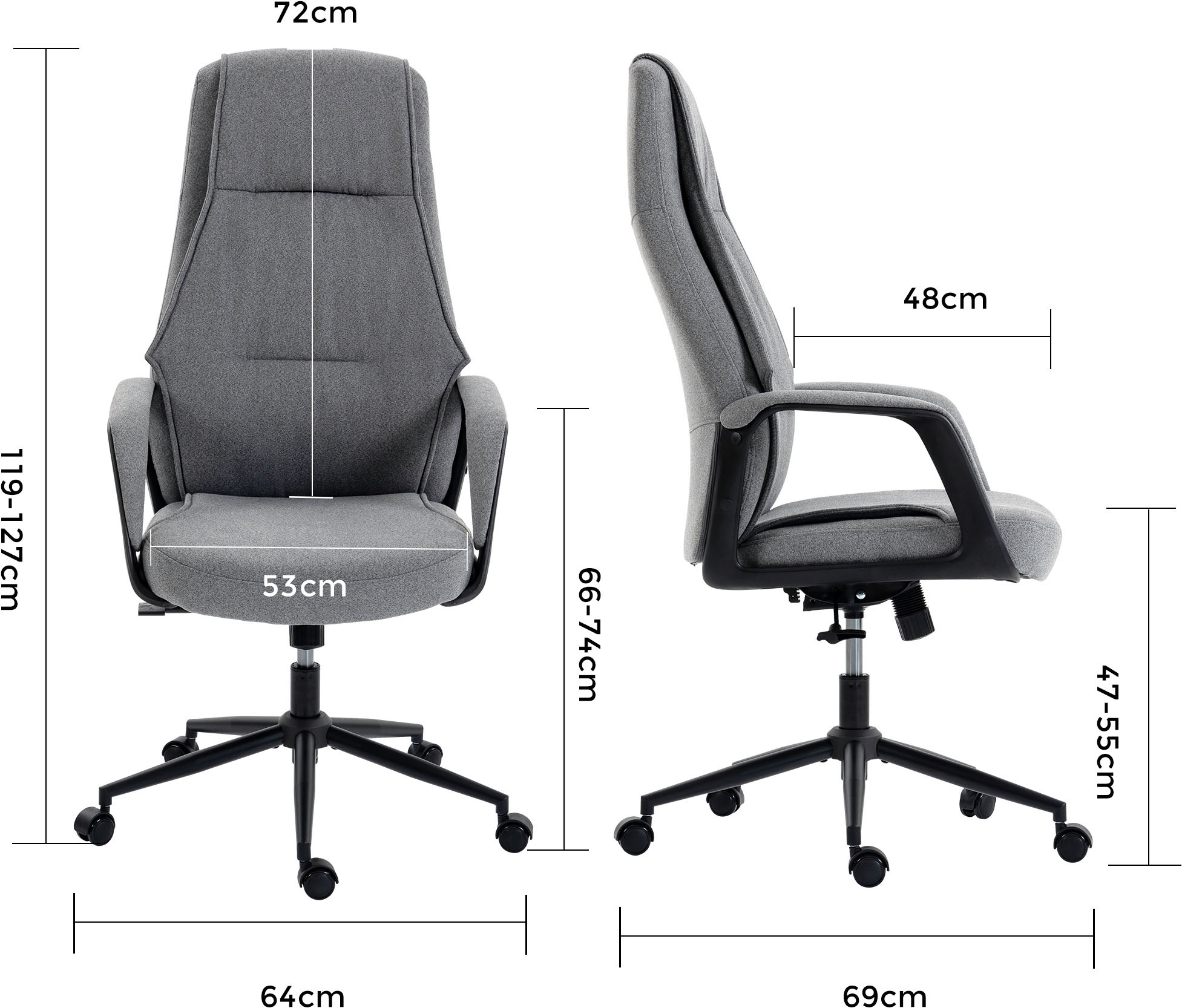 Duo Collection Chefsessel »Arjen« () 1 Stk.Hochwertiger Filzstoffbezug