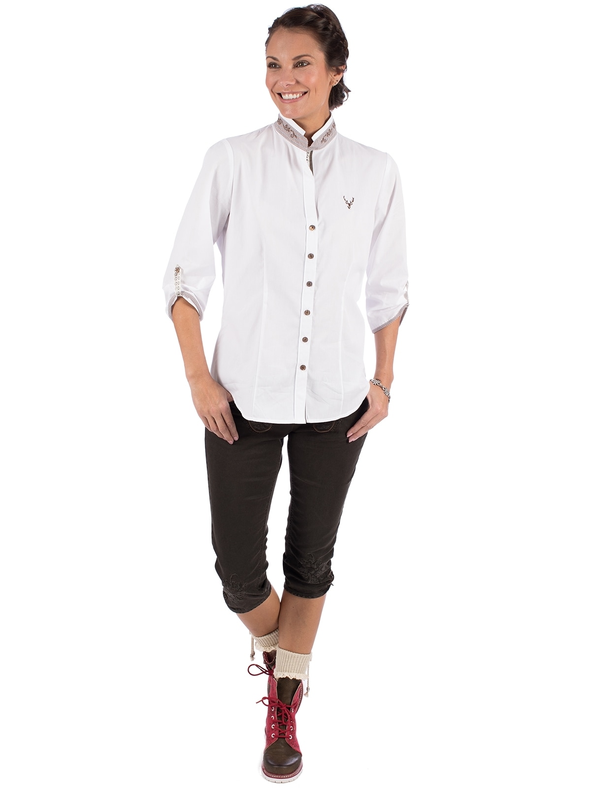 OS-Trachten Trachtenbluse »Trachtenbluse 450006-3684«