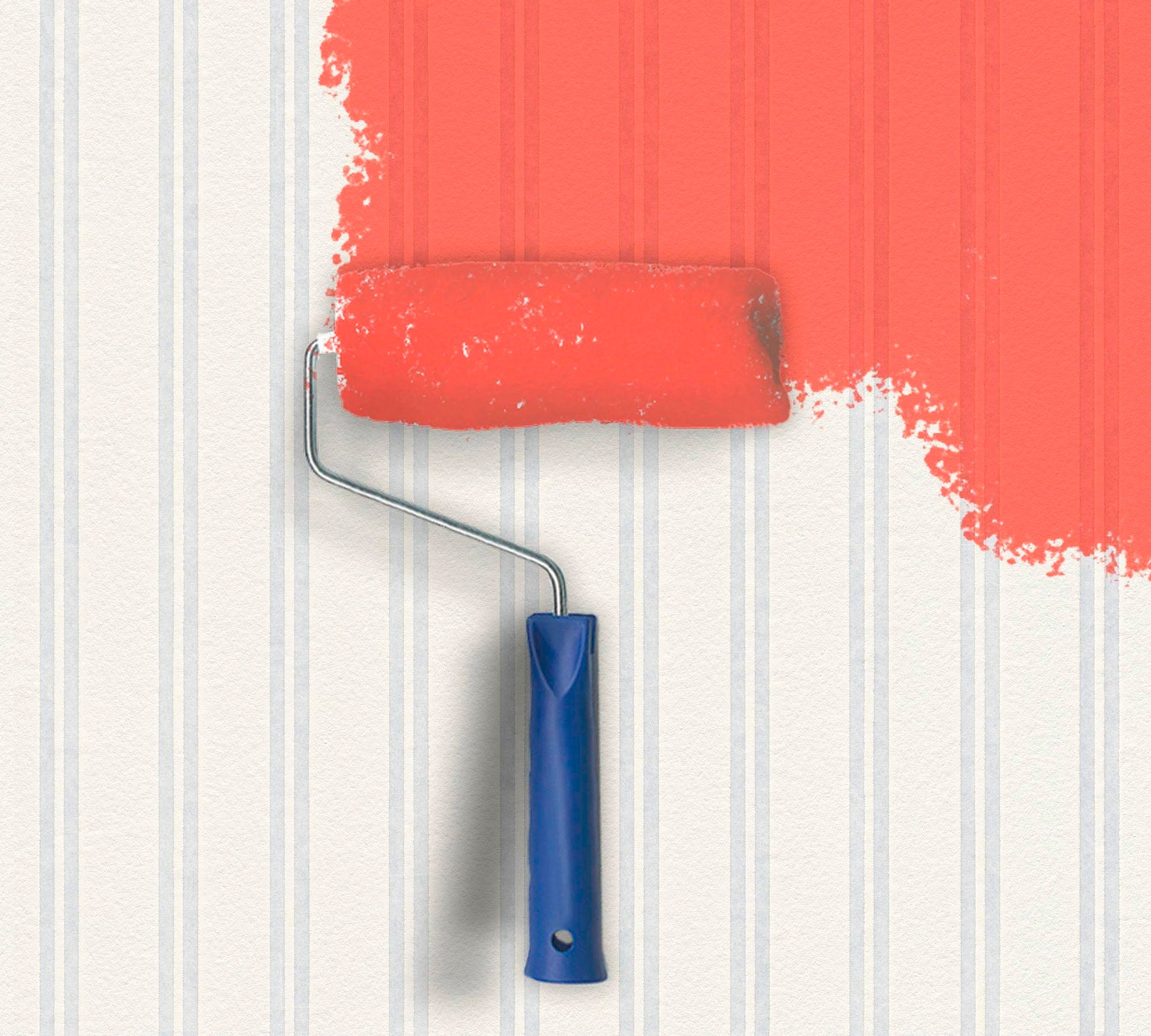 Thumbnail - A.S. Création Vliestapete "Meistervlies" Streifen gestreift mehrfarbig strukturiert Tapete Streifen Überstreichbar Tap...