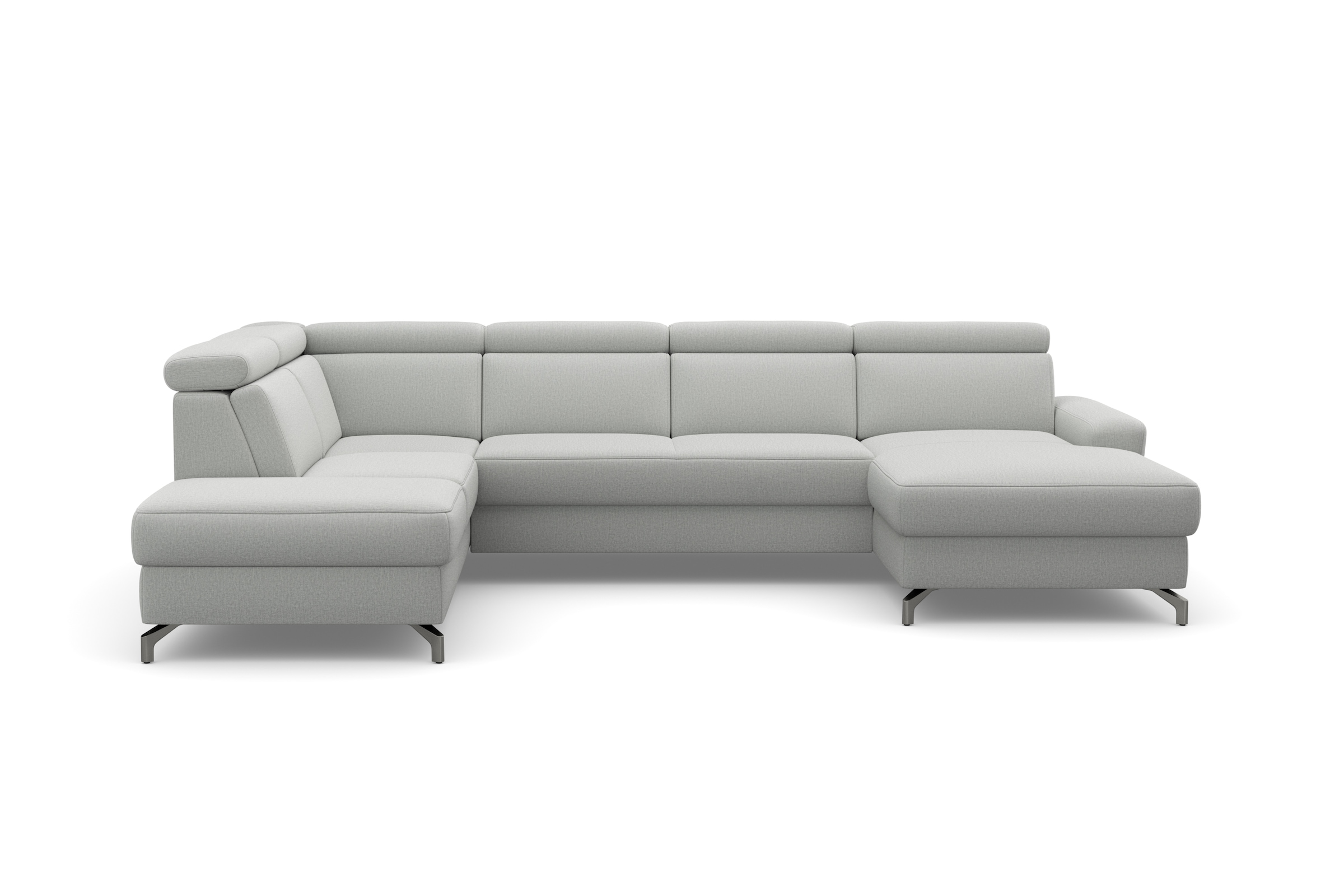 sit&more Wohnlandschaft "Scarlett U-Form" inklusive Kopfteilverstellung, optional Schlaffunktion & Bettkasten