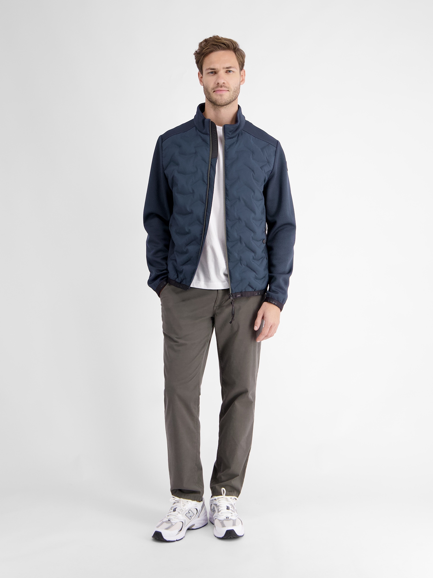 LERROS Steppjacke »LERROS Sportliche Hybrid-Jacke«, ohne Kapuze, Wasser- und windabweisend
