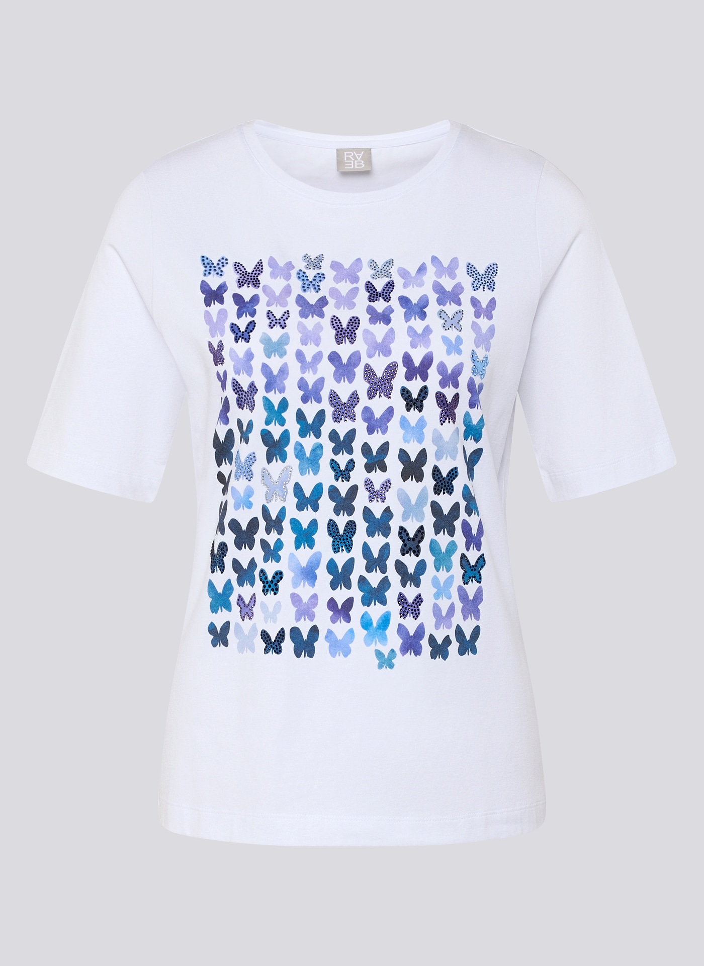Rabe T-Shirt mit Schmetterling Print