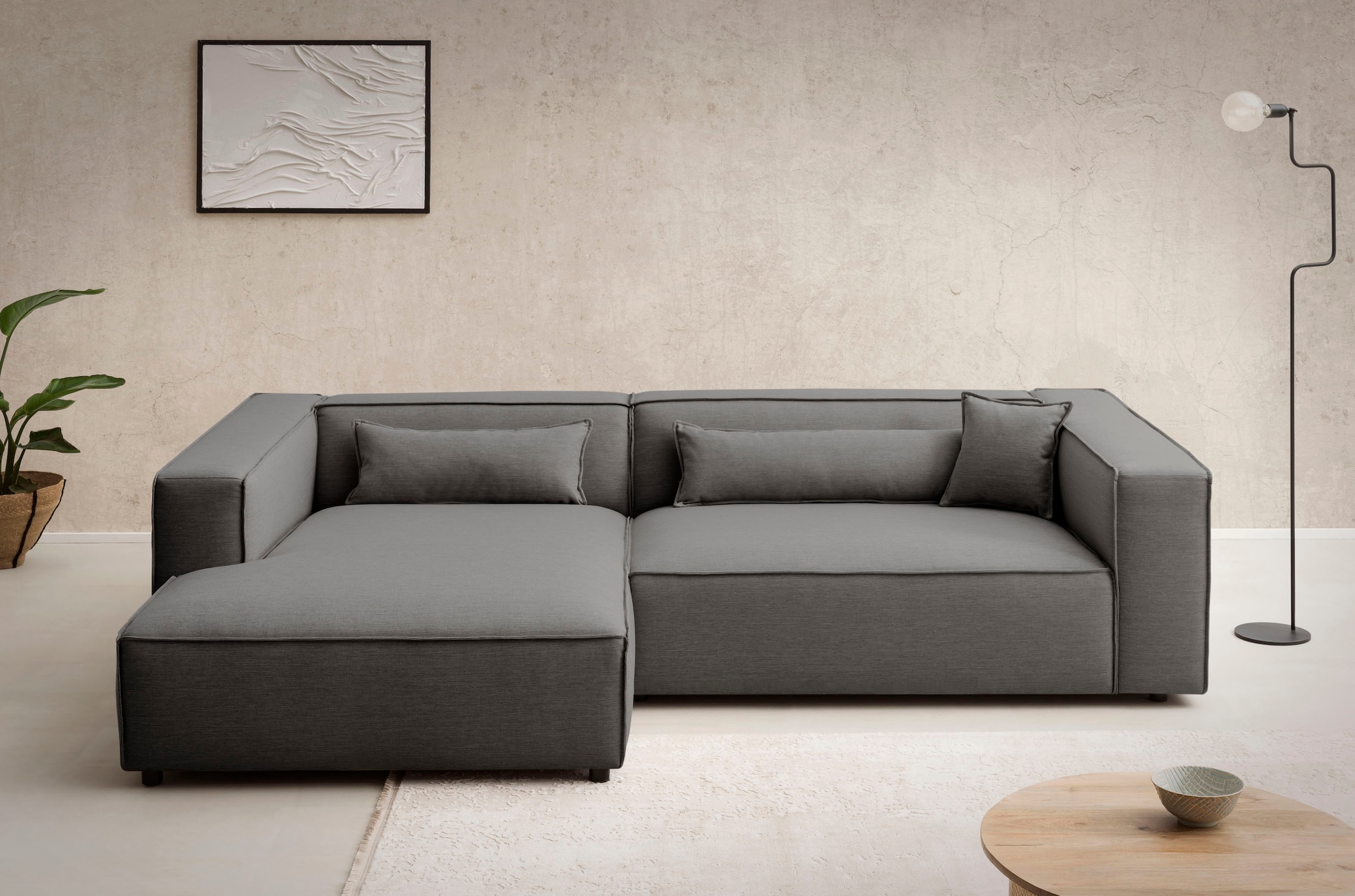 LeGer Home by Lena Gercke "PIARA XXL, Big-Sofa, Cord, Leinenoptik o. Strukt günstig online kaufen