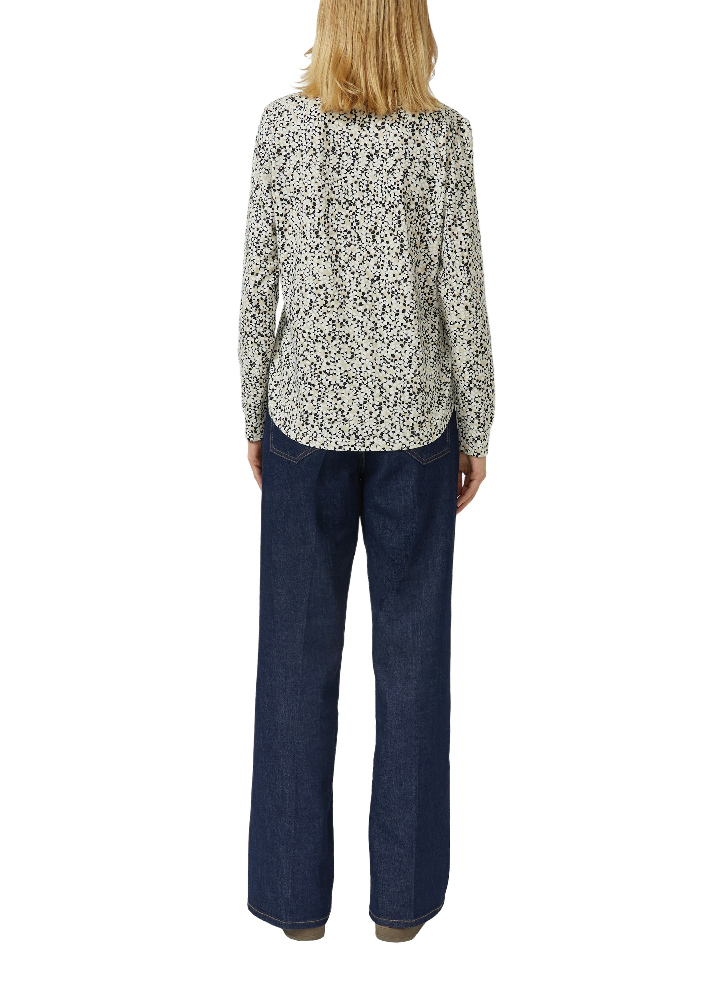 s.Oliver Langarmbluse mit Allover-Druck