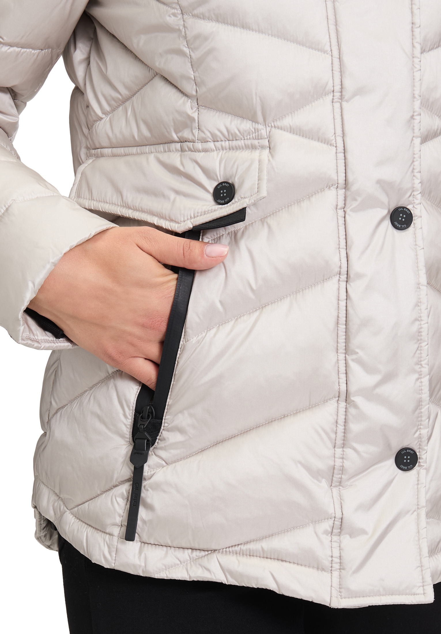 Gil Bret Steppjacke »Gil Bret Steppjacke mit abnehmbarer Kapuze«, mit Kapuze