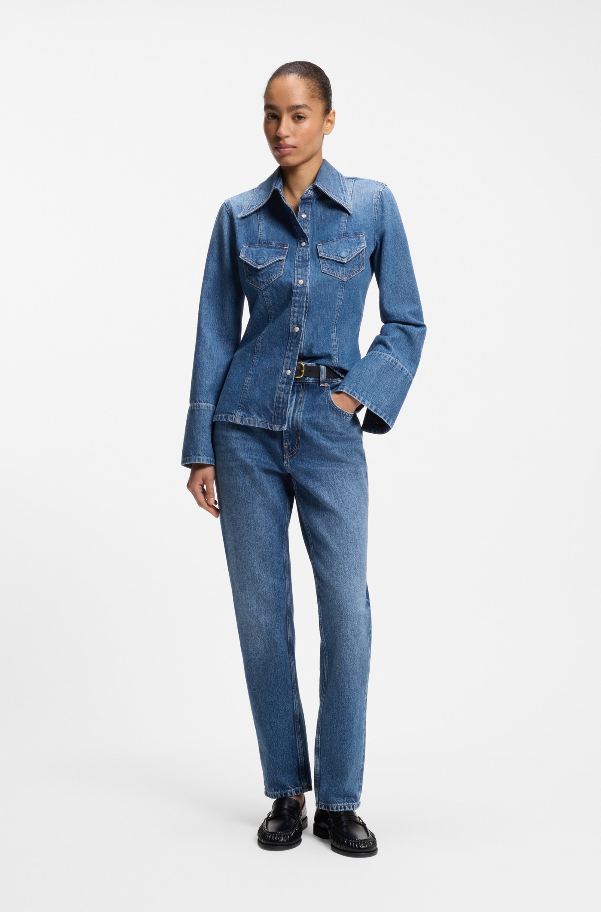 BOSS ORANGE Slim-fit-Jeans »ADA SLIM HR 2.0 Premium Damenmode« mit hohem Bund