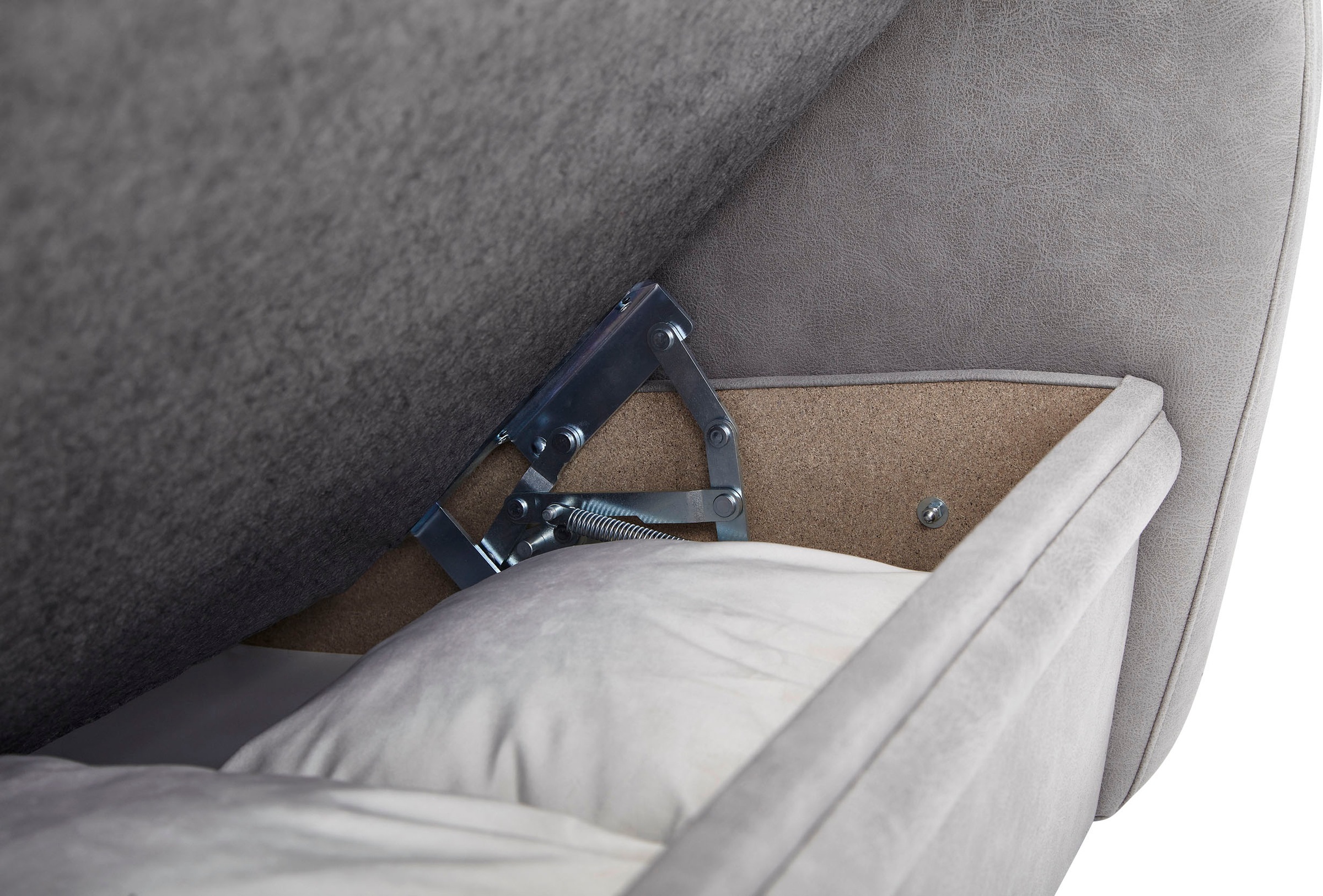 VILLA BECK Ecksofa »Varese L-Form«, (2 St.), Kopfteilverstellung, wahlweise mit Sitzvorzug, in Sitzhöhe 49 cm