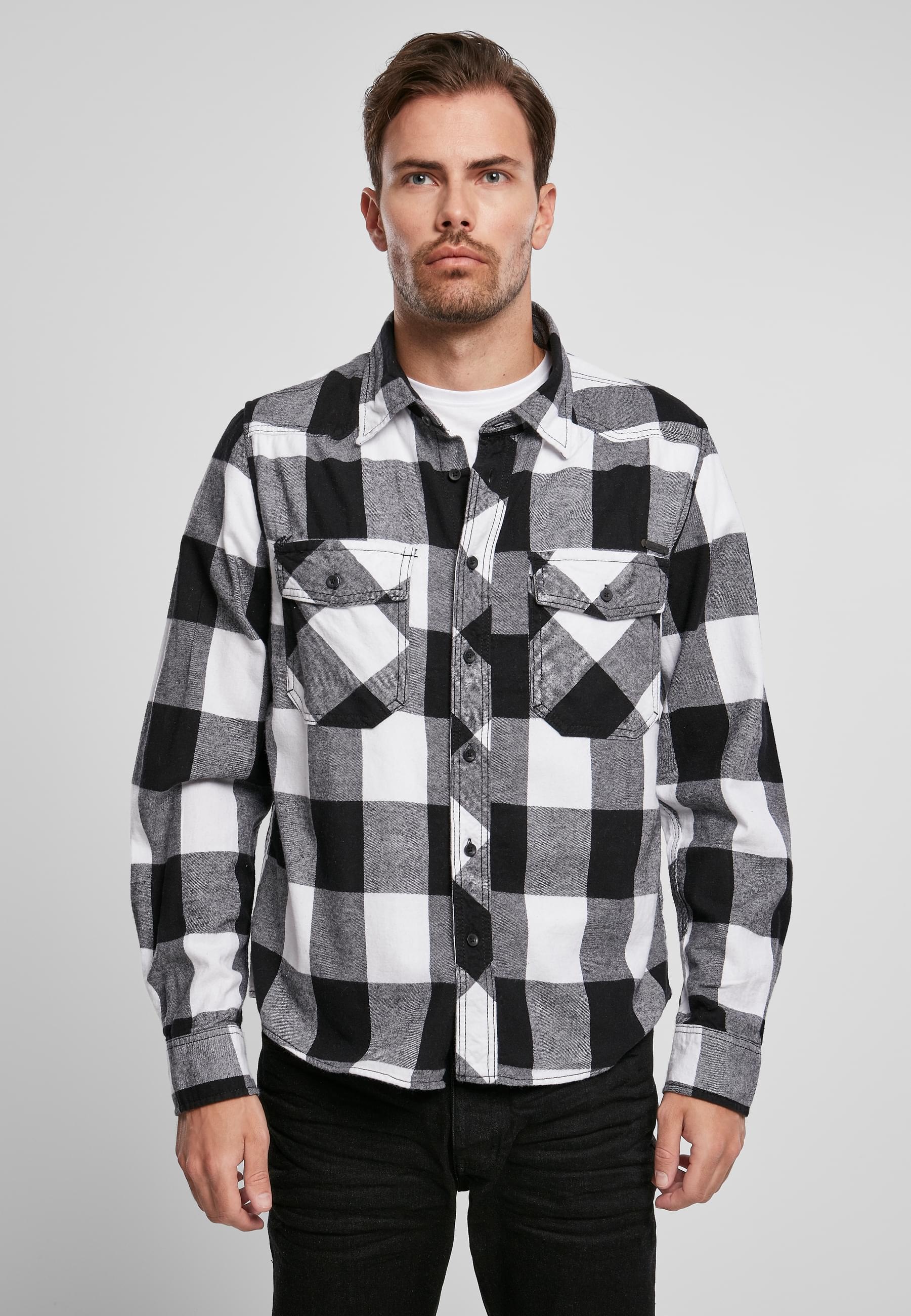 Brandit Langarmhemd »Brandit Herren Checked Shirt«, (1 tlg.)