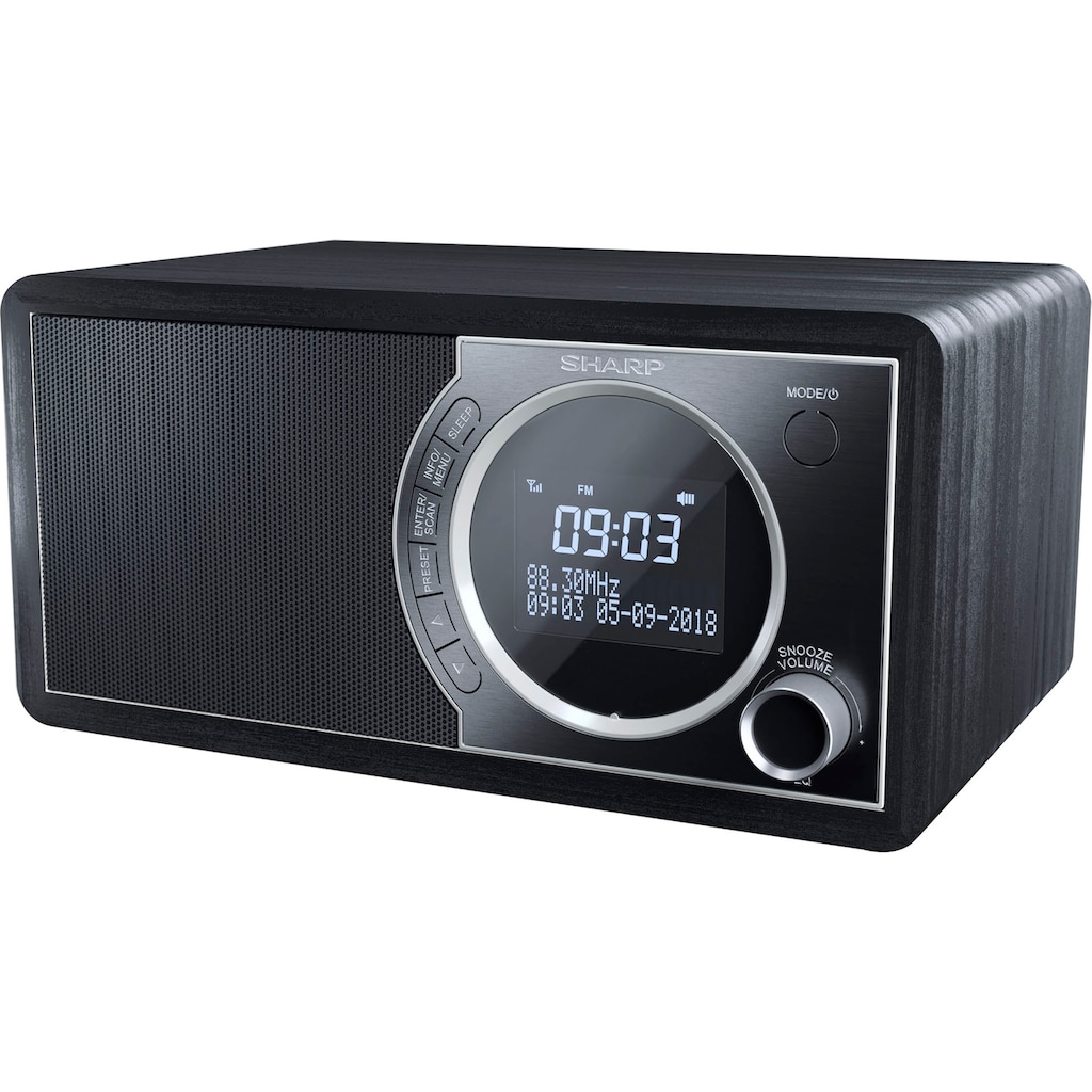 Sharp Digitalradio (DAB+) »DR-450«, (Bluetooth Automatische Senderverfolgung-Digitalradio (DAB+)-FM-Tuner mit RDS 6 W)