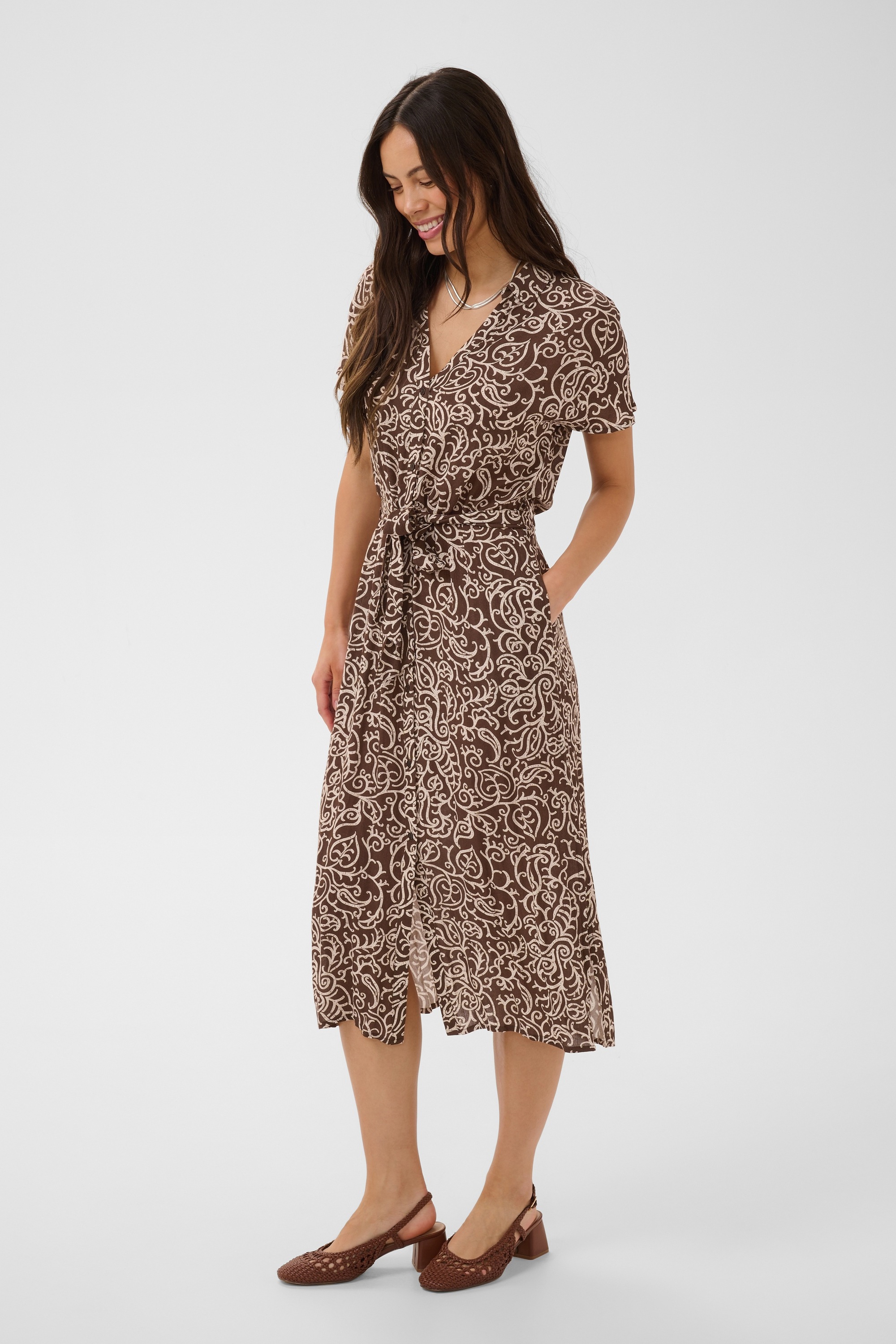 Saint Tropez Midikleid »Damen Kleid VegaSZ«