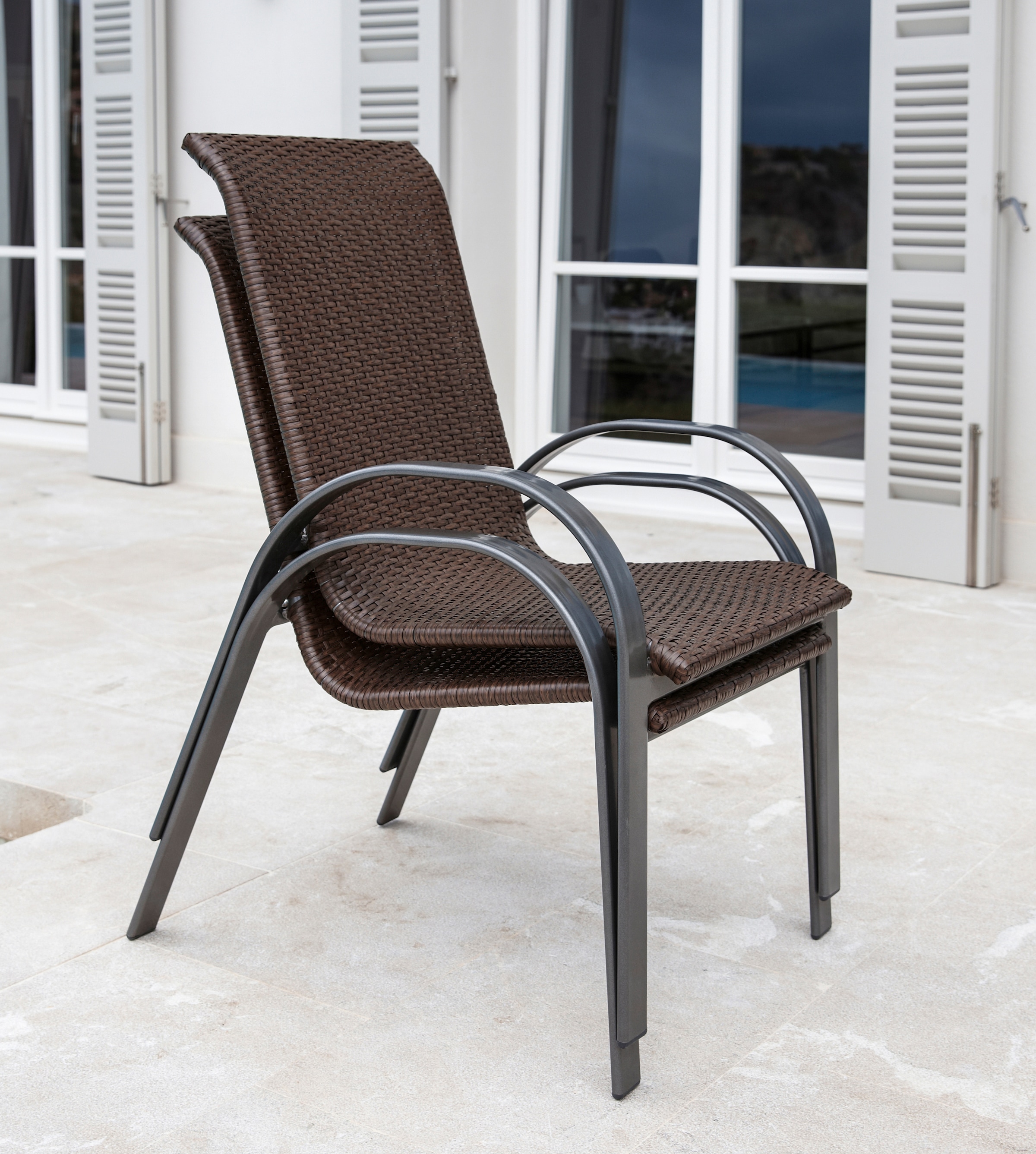 MERXX Gartensessel "Côte d´Azur" Set, 2 Stk. tlg. 2er Set, Aluminium, stape günstig online kaufen