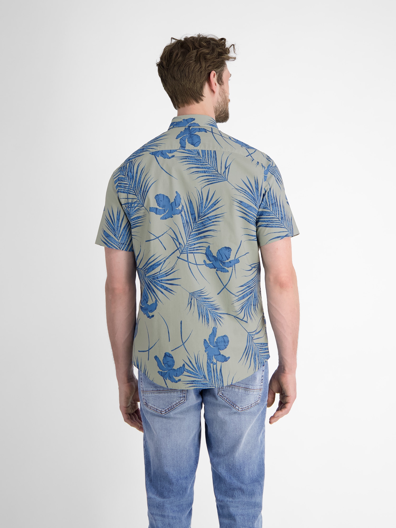 LERROS Kurzarmhemd »LERROS Kurzärmeliges Herrenhemd, Hawaiian-Style«