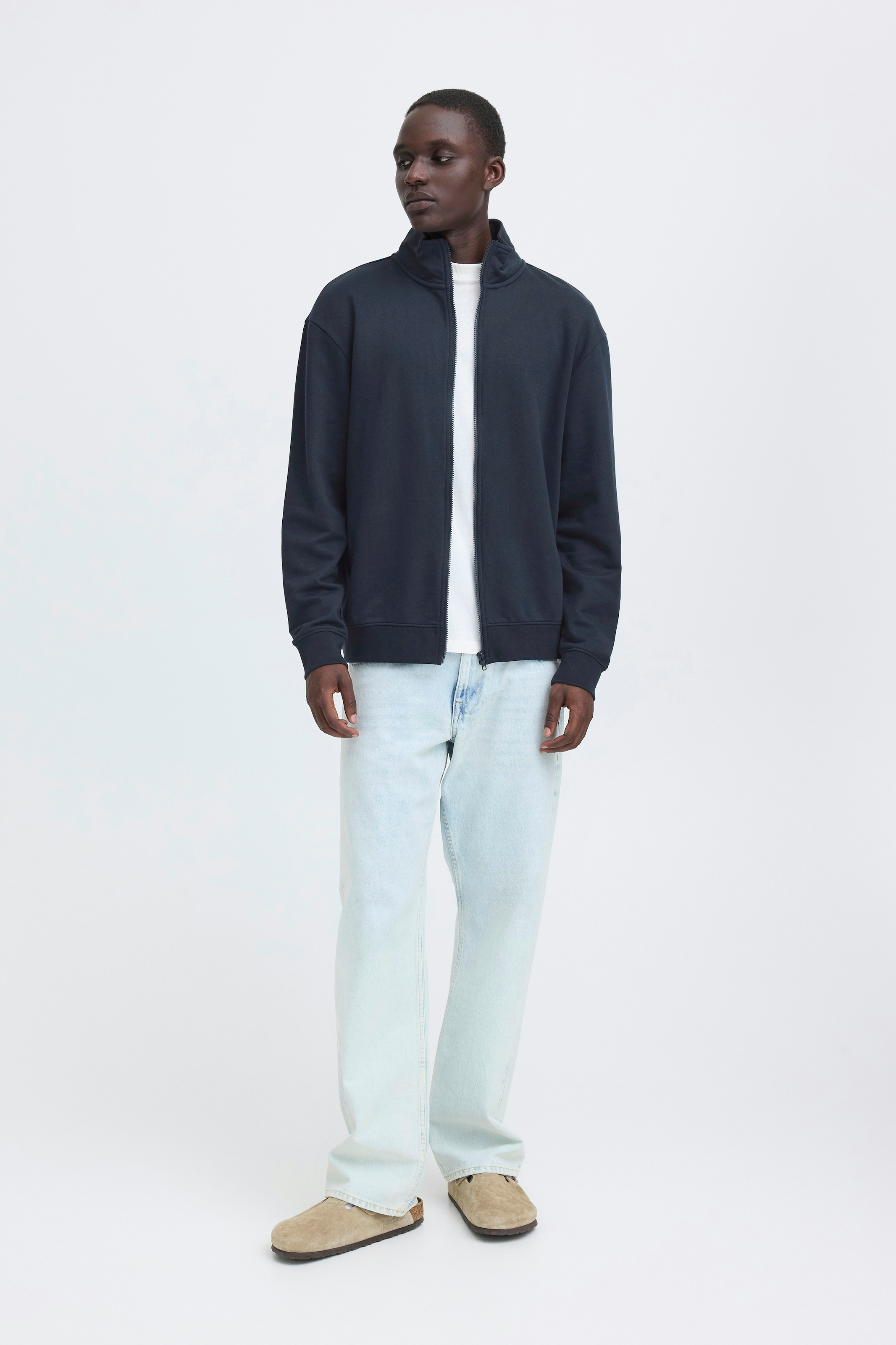 Blend Sweater »BHBRODY STAND SWEATSHIRT«, mit Reißverschluss, aus Baumwolle und Polyester, Regular Fit
