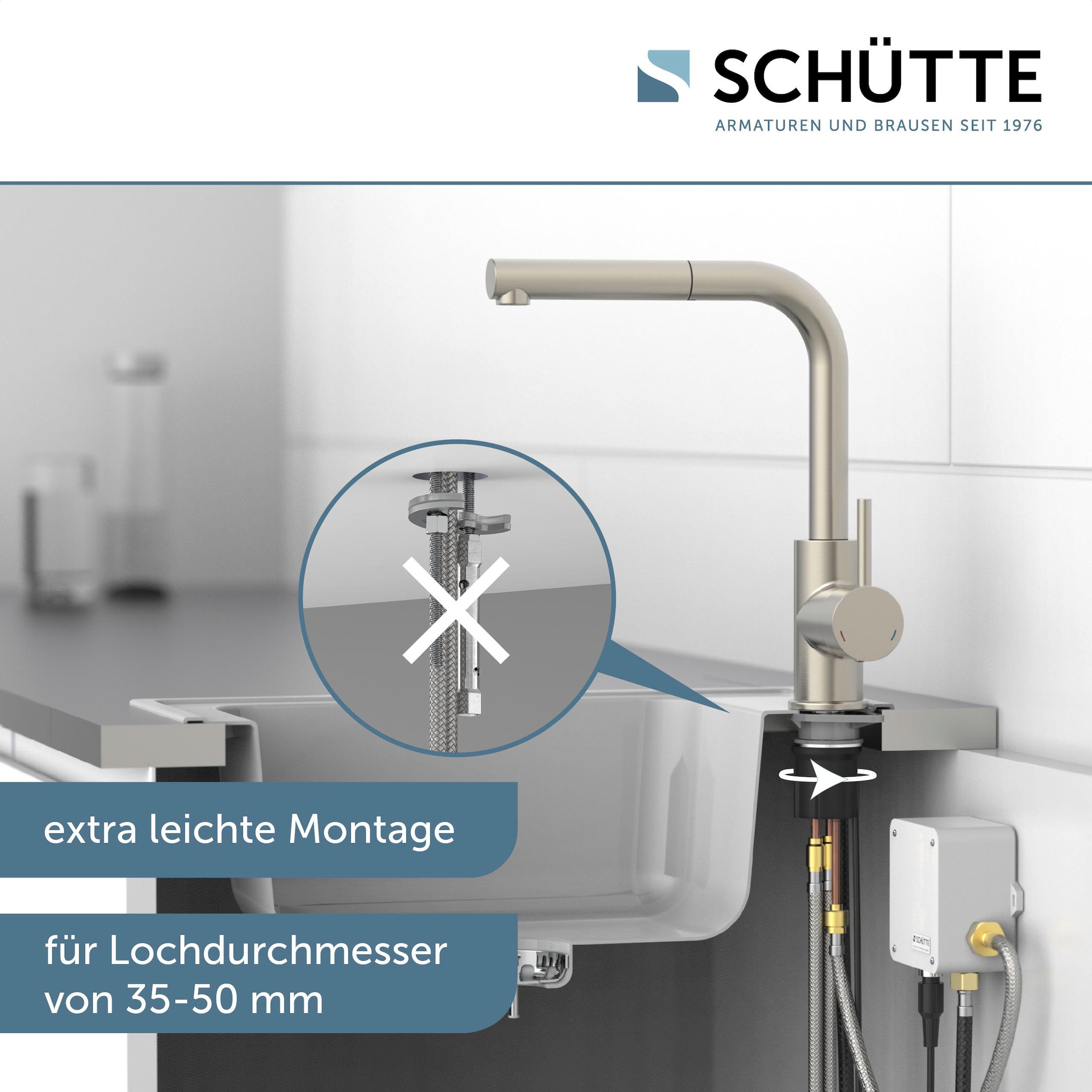 Schütte Spültischarmatur »VITAL«, (1 St.), Infrarottechnologie/Cold-Start-Fkt./360° schwenkbar /Eco-Click-Fkt.