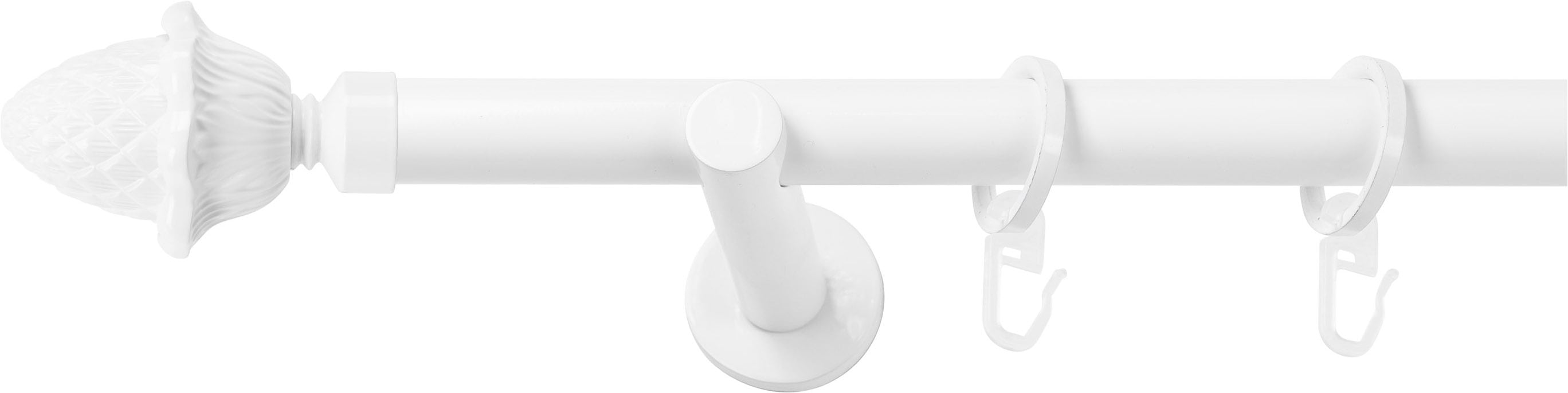 SN DECO GROUP Gardinenstange Ø 19 mm 1 läufig-läufig Fixmaß;kürzbar