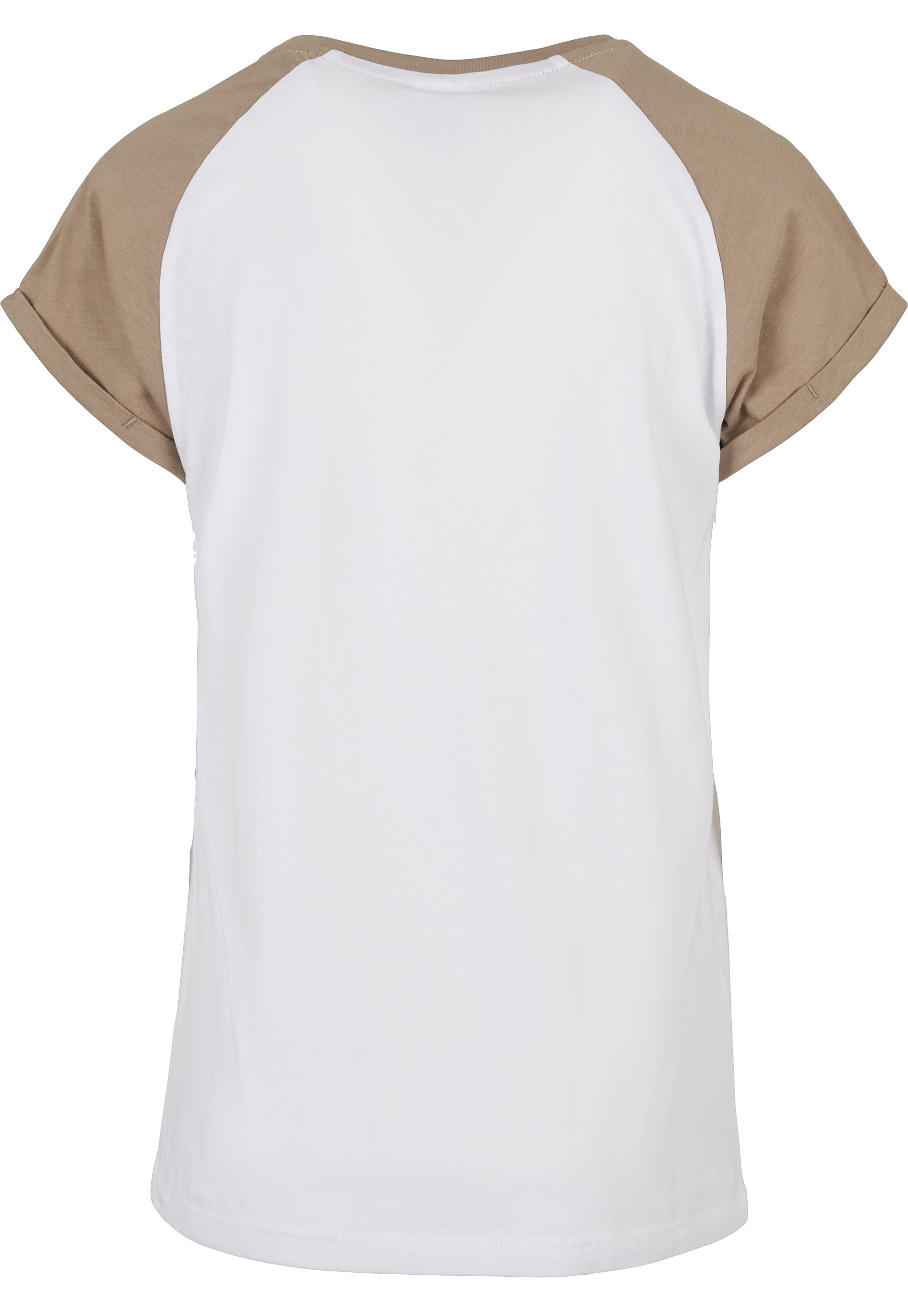 URBAN CLASSICS Kurzarmshirt »Urban Classics Damen Ladies Contrast Raglan Tee« 1