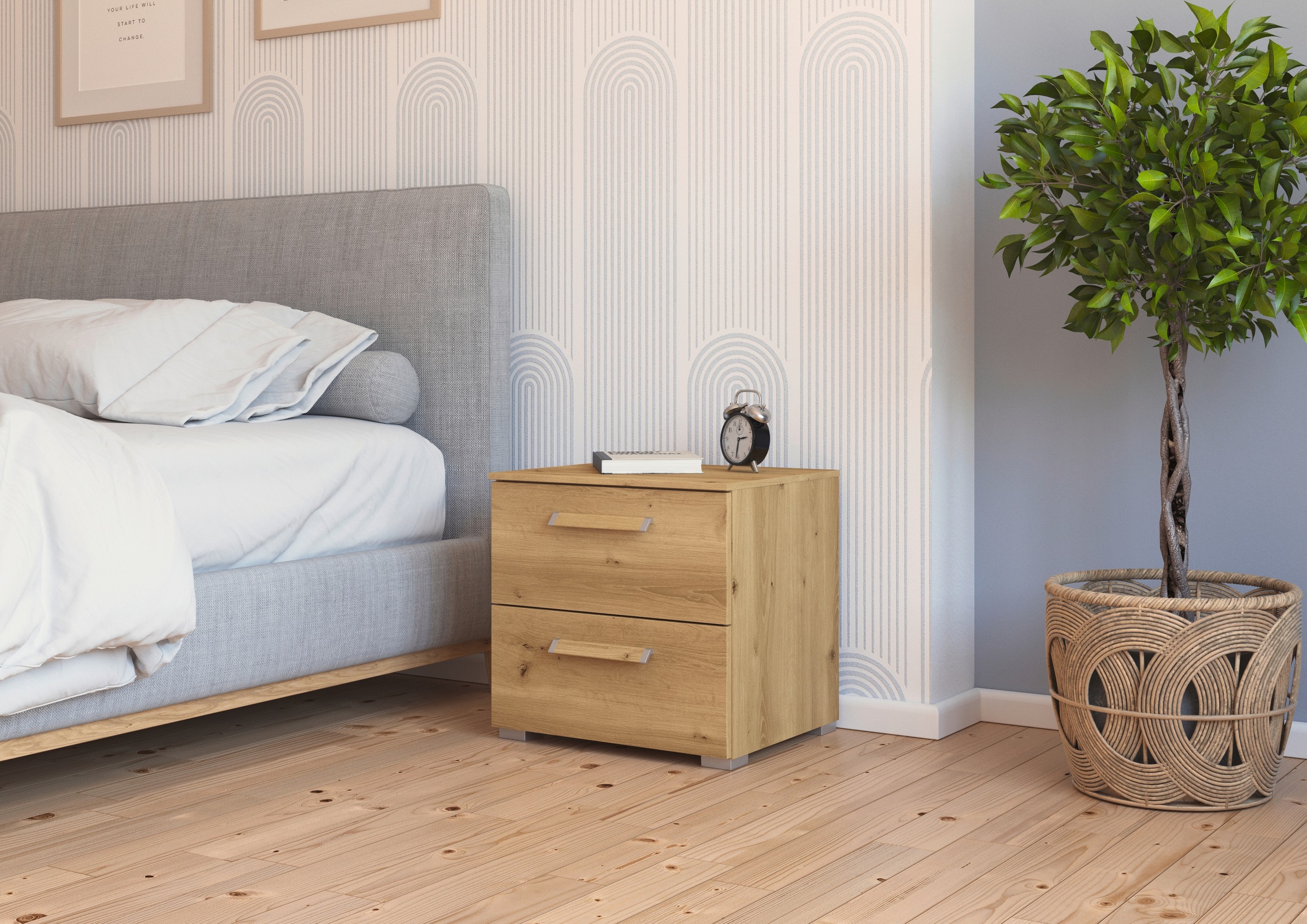 rauch Nachtkommode "Nachttisch Nachtkonsole Kommode EVELYN" inkl. SOFT-CLOS günstig online kaufen