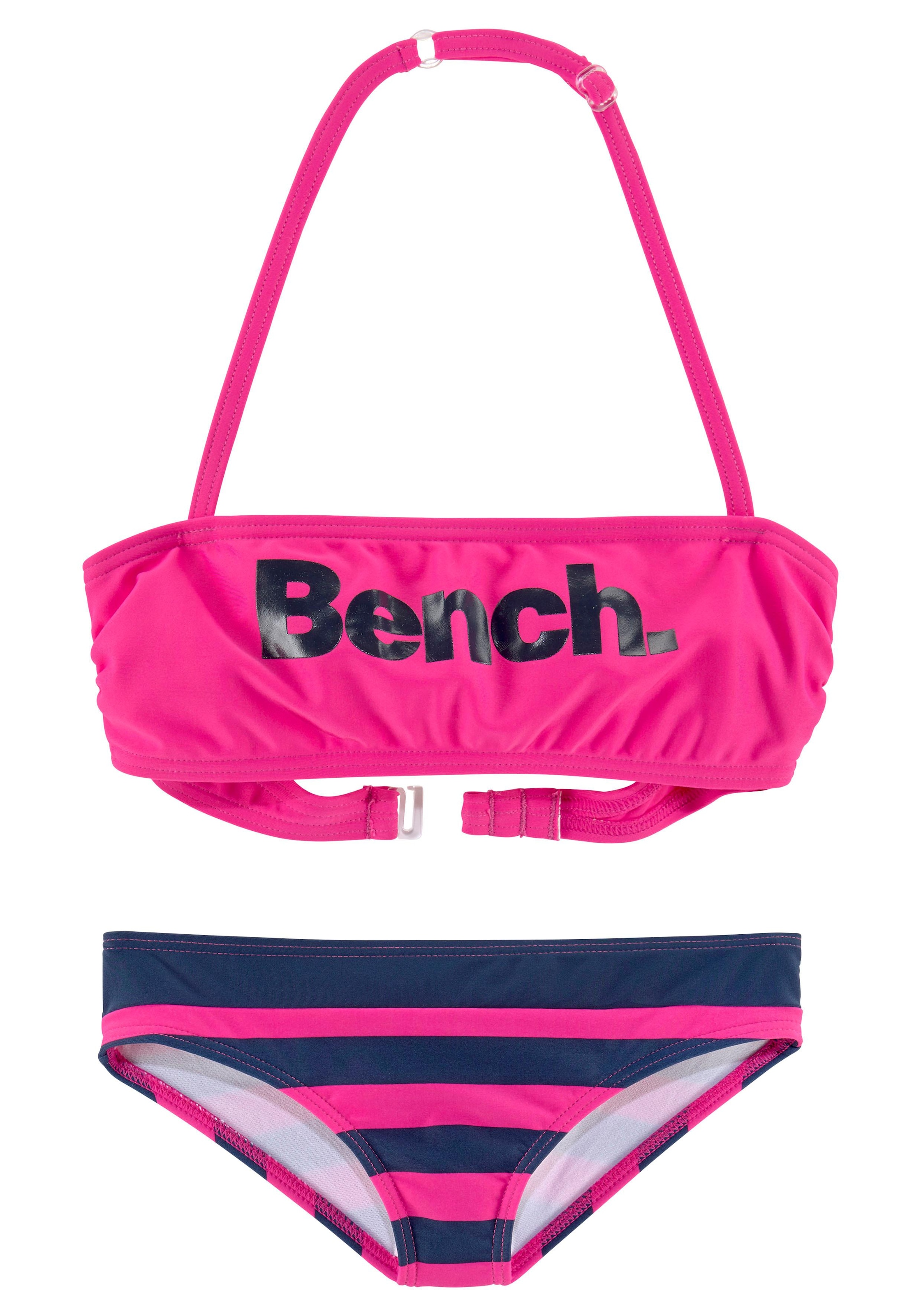 Schuhgeschäft Bench. Bandeau-Bikini mit großem Logoprint | online kaufen BAUR