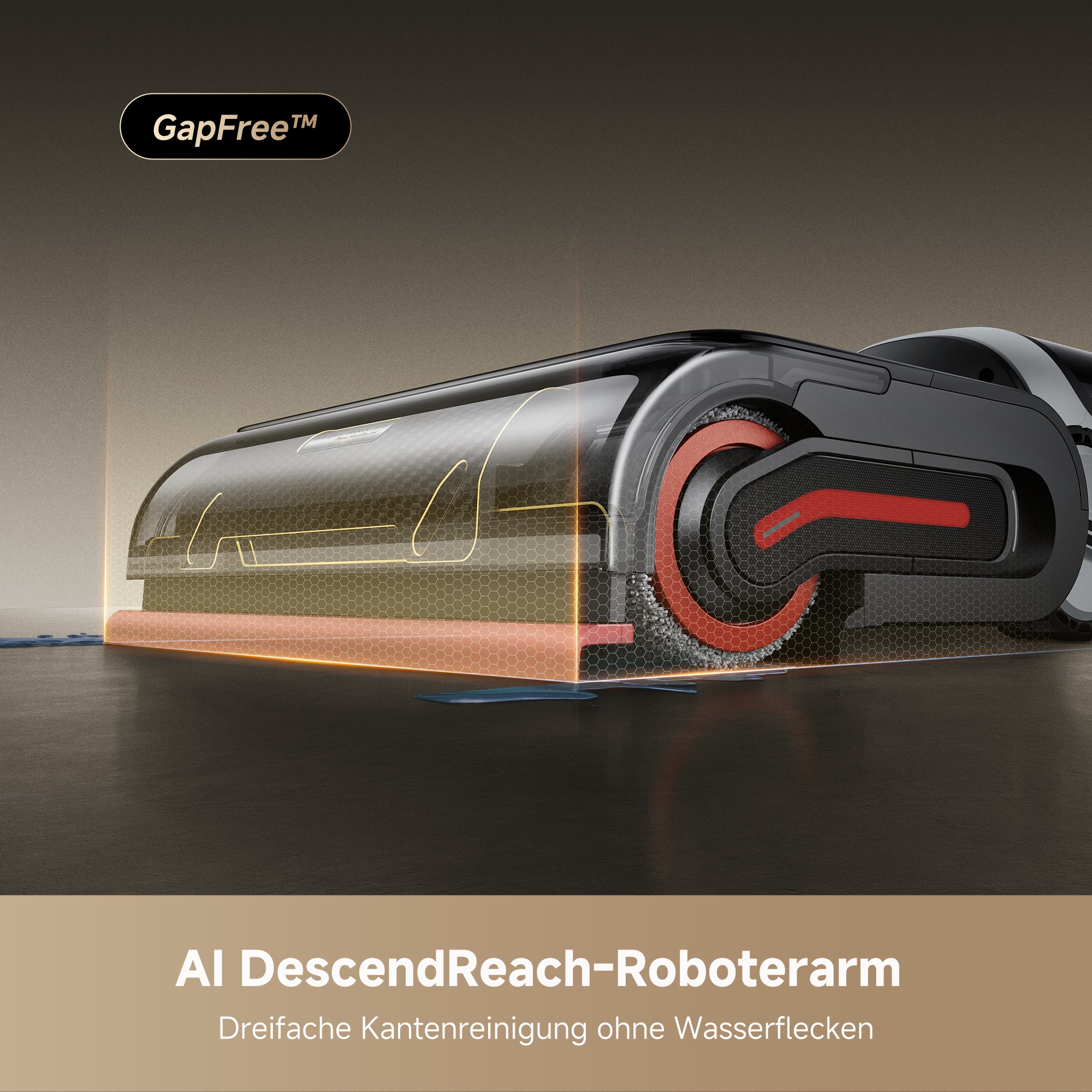 Dreame Nass-Trocken-Sauger »H15 Pro Heat«, 22.000Pa Saugkraft, KI-gesteuerter Hebearm, selbstreinigende Bürste