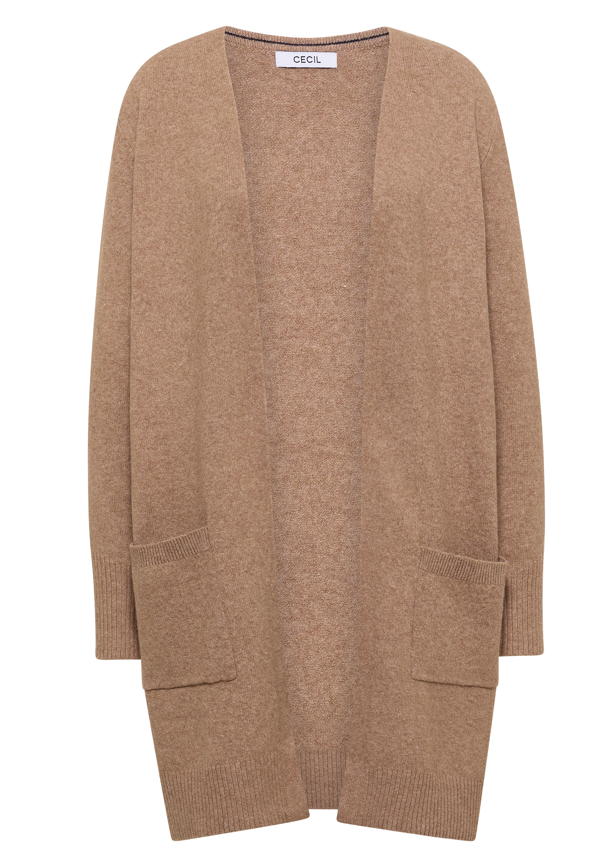Cecil Longstrickjacke Langer Cardigan in offener Passform