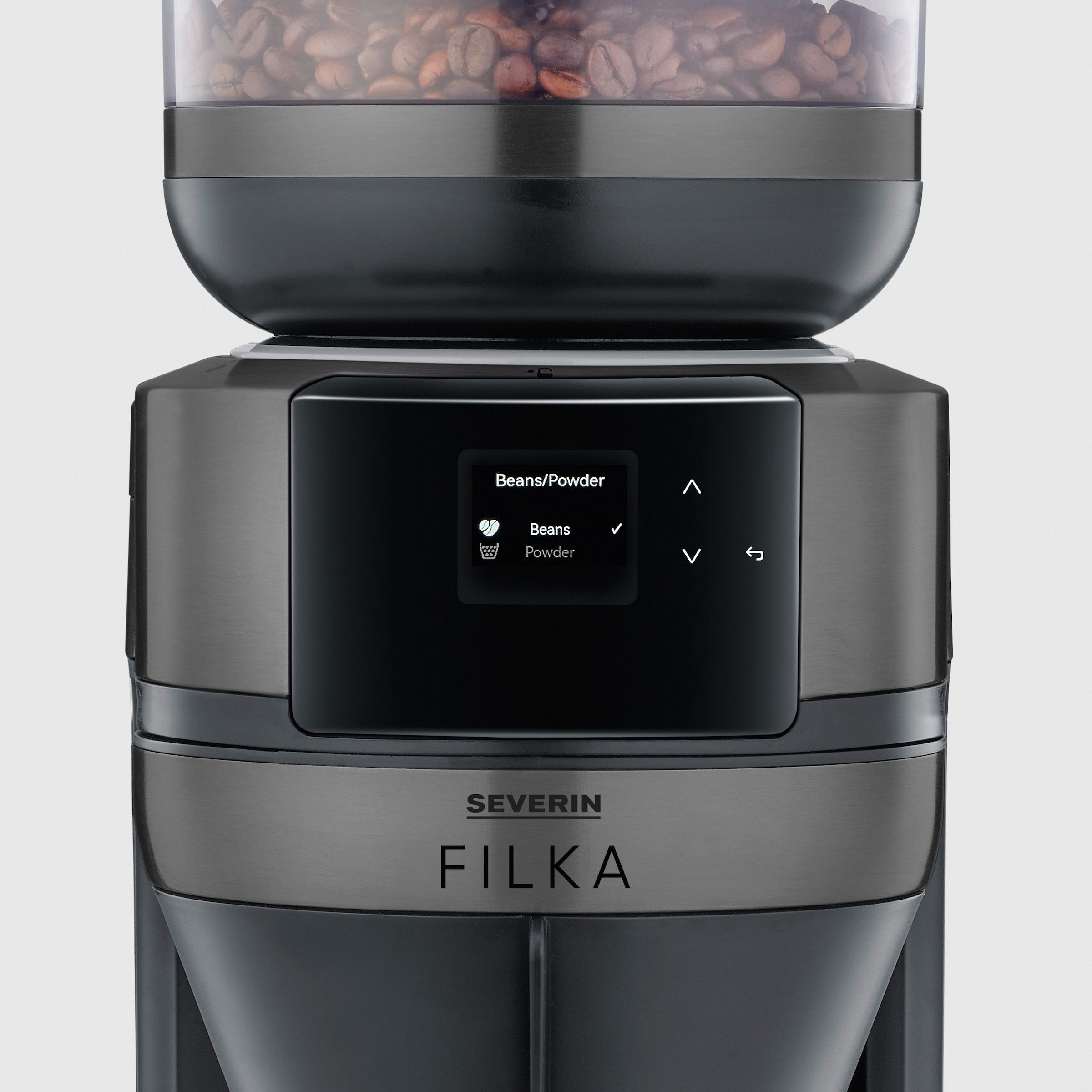 Severin Kaffeemaschine mit Mahlwerk »KA 4854 Filterkaffee-Vollautomat FILKA 2.0 Glas«, 1,4 l Kaffeekanne, Papierfilter-Permanentfilter, 1x4