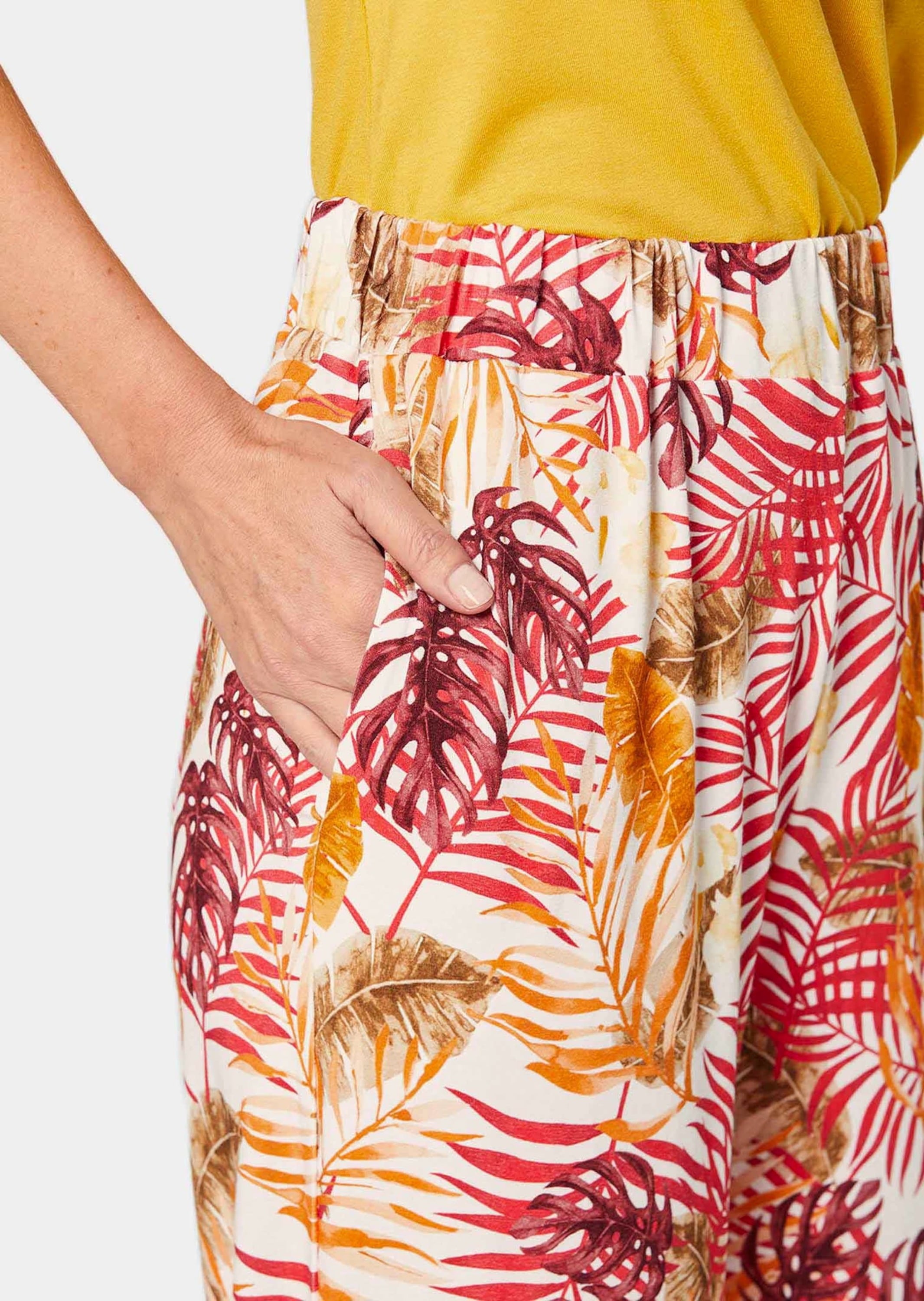 GOLDNER 2-in-1-Hose »Druckhose Louisa Attraktive Druckhose Louisa mit weichem Fall«