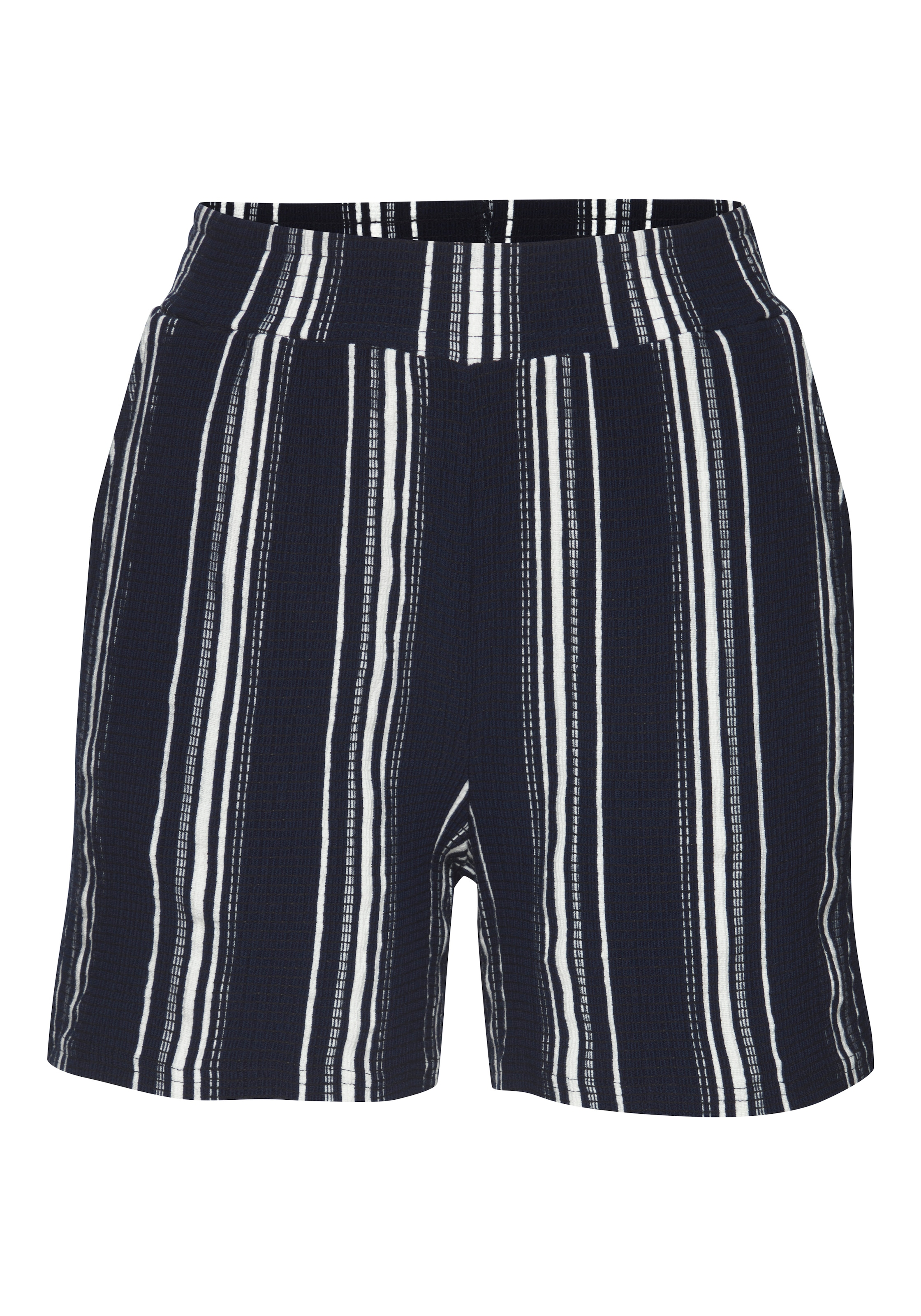 LASCANA Shorts »aus luftiger Crepeware«  strukturierte Ware, sommerlicher Shorts mit Streifen, Sommerhose