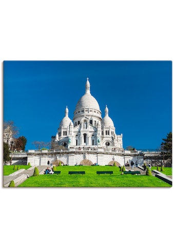 Leinwandbild »Paris Sacre Coeur«, Gebäude, (1 St.)