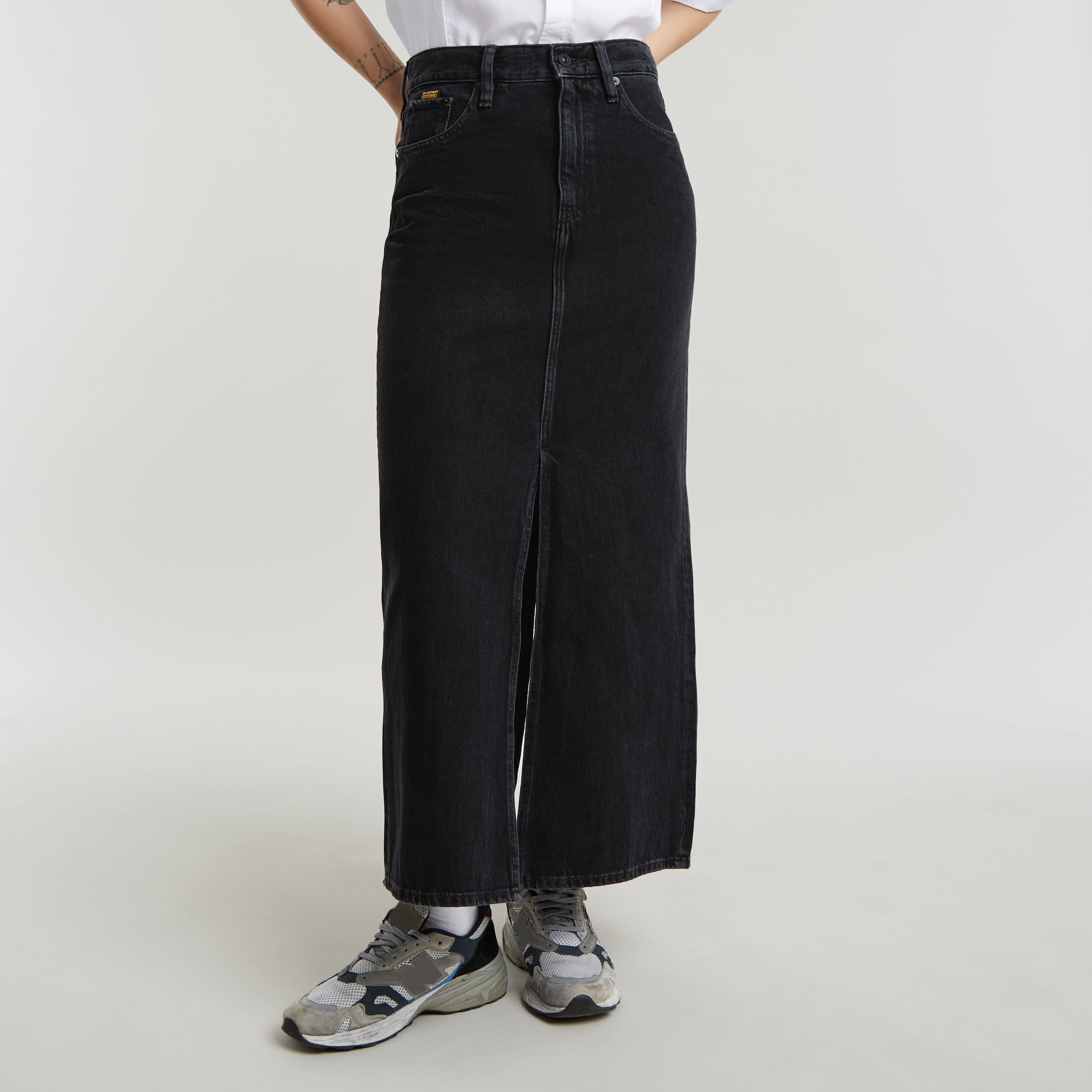 G-STAR Maxirock "Viktoria Long Skirt wmn", im Jeans-Look