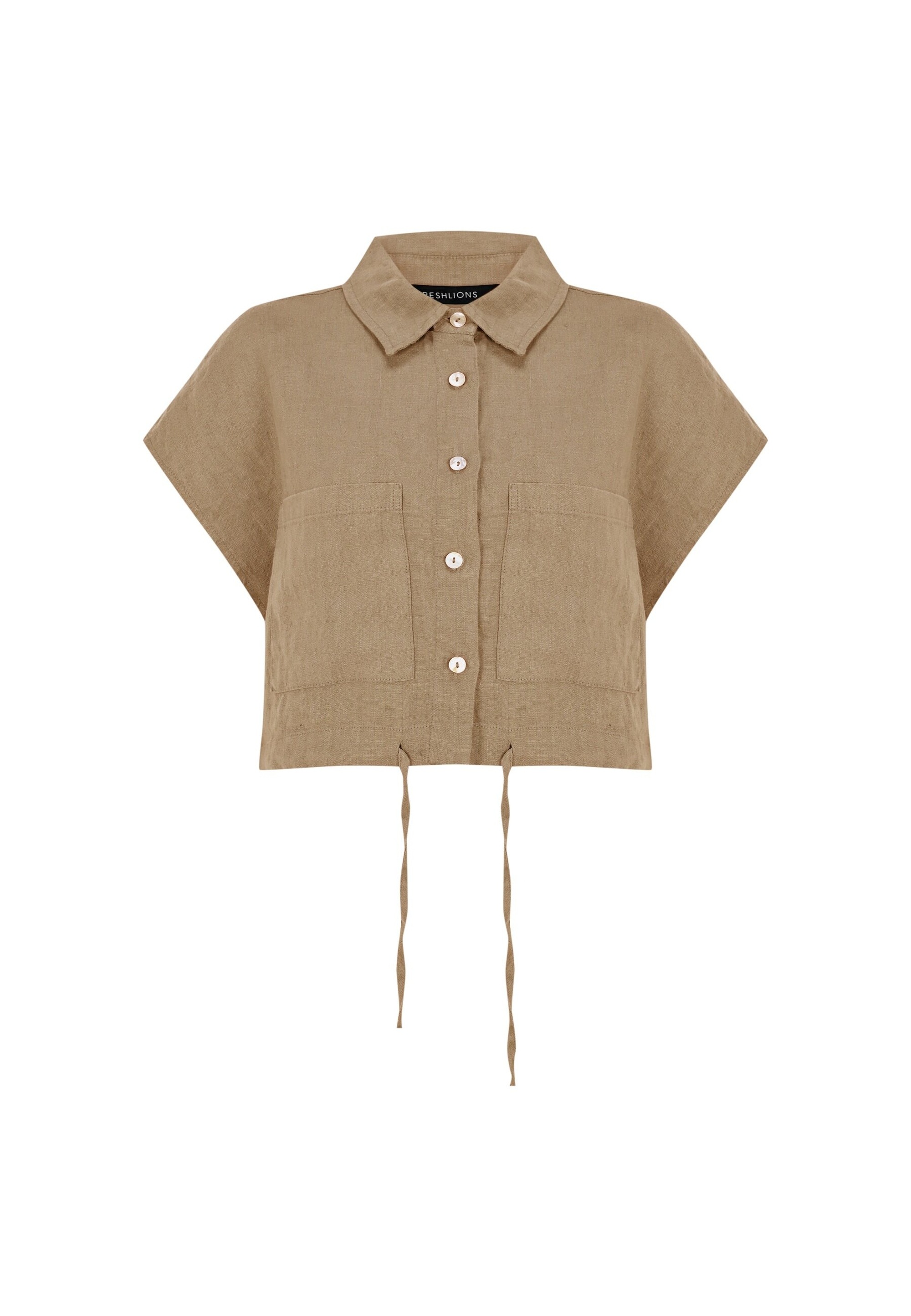 Thumbnail - freshlions Klassische Bluse "Savannah" 1 tlg. mit lockerer Passform