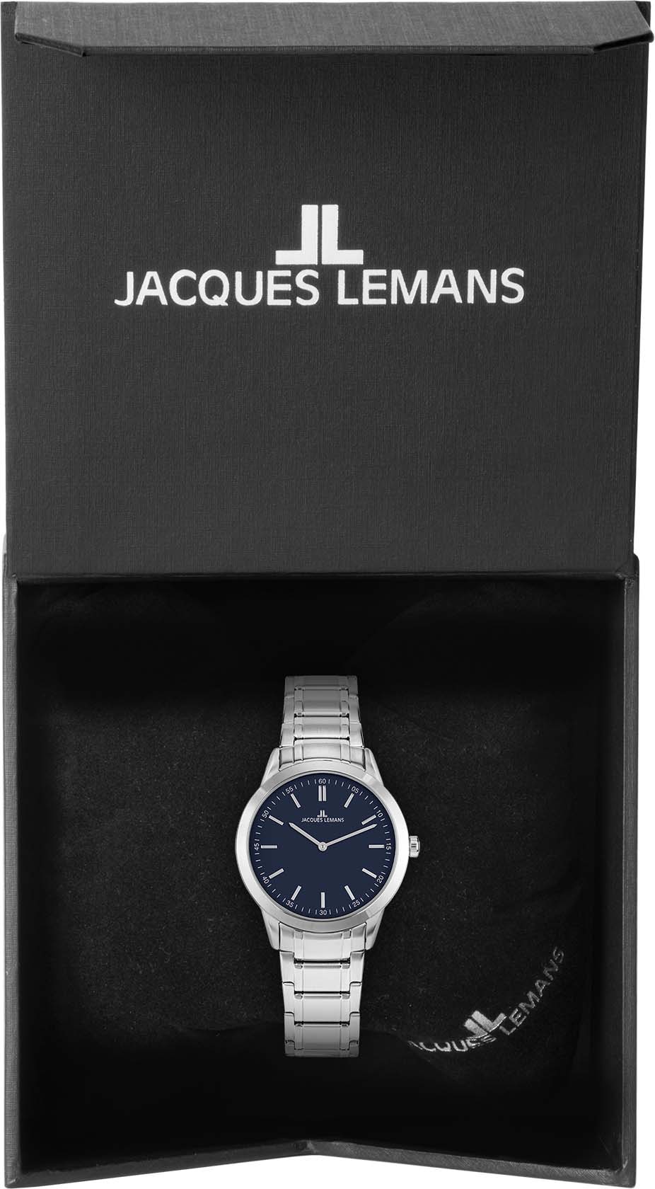 Jacques Lemans Quarzuhr »Sydney, 1-2097C«, Armbanduhr, Damenuhr, gehärtetes Crystexglas, Edelstahlarmband