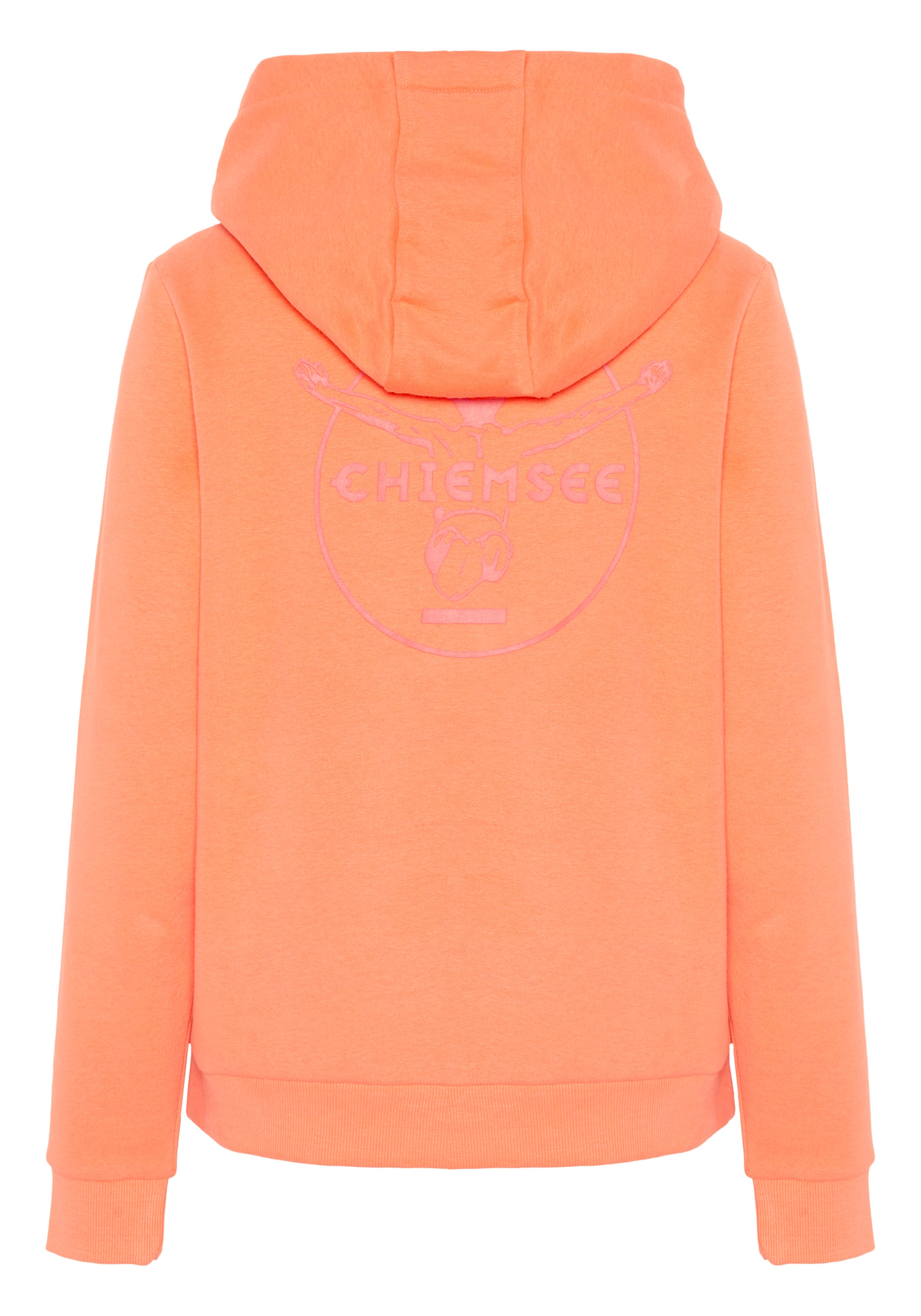Kapuzensweatshirt CHIEMSEE, Damen, Gr. L (40), melon, 80% Baumwolle, 20% Polyester, Sweatshirts