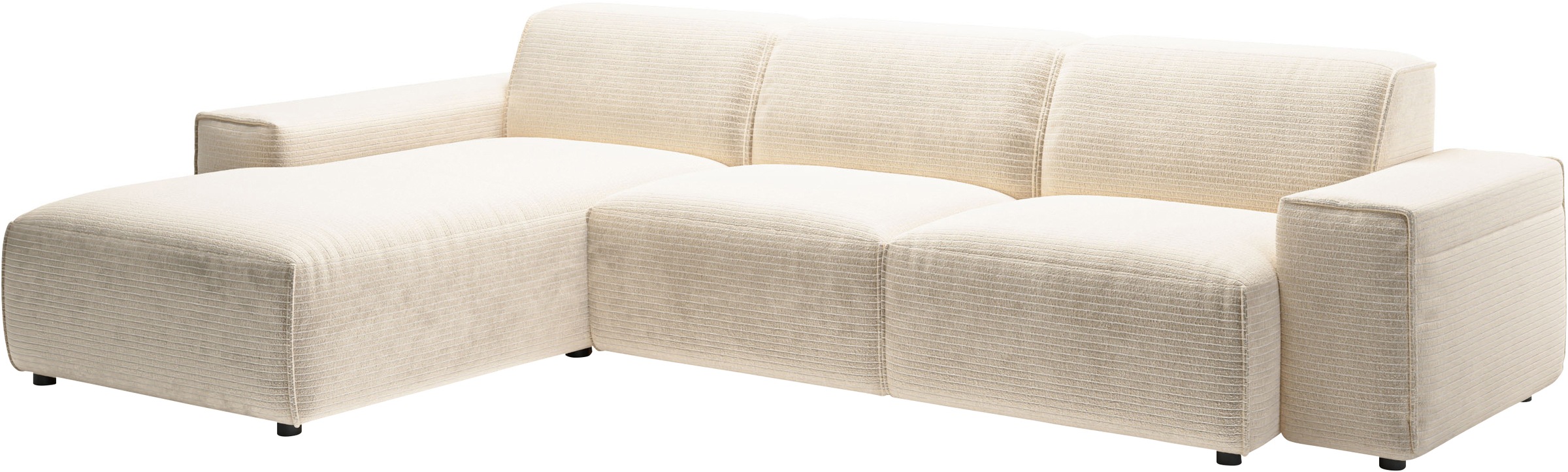 andas Ecksofa »Glimminge auch in Breitcord, Feincord, Bouclé + Easy care-Bezug«, L-Form, Breite 294, Zierkissen