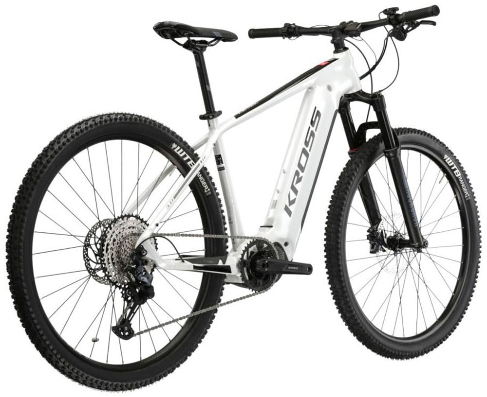 Kross E-Bike »E-MTB Level Boost 3.0 29 Zoll weiß«, 12 Gang, Shimano, DEORE SLX M7100, Mittelmotor 250 W