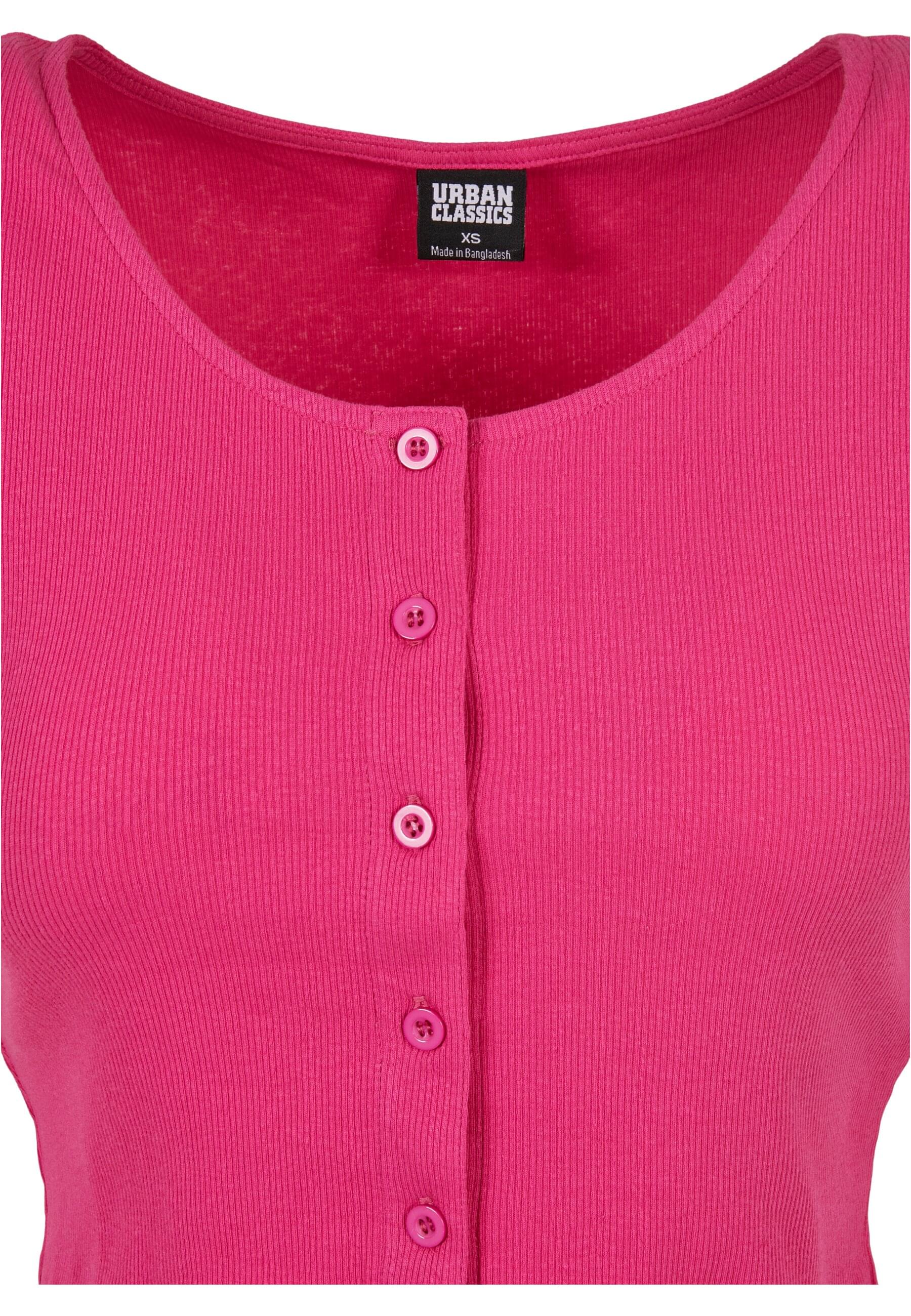 Thumbnail - URBAN CLASSICS Kurzarmshirt "Urban Classics Damen Ladies Cropped Button Up Rib Tee", (1 tlg.)