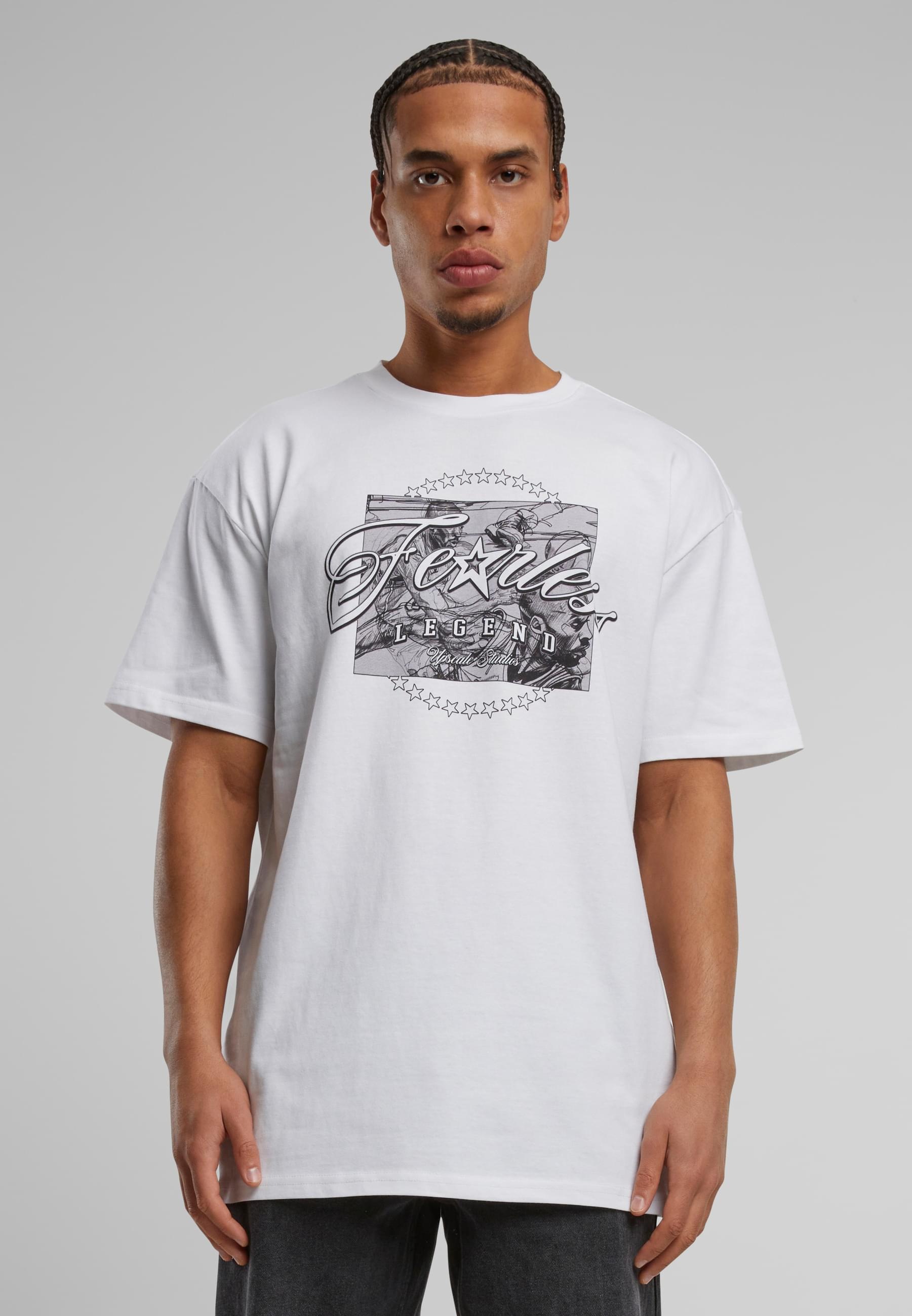 Upscale by Mister Tee T-Shirt »Upscale by Mister Tee Herren Fearless Legend Heavy Oversize Tee«, (1 tlg.)