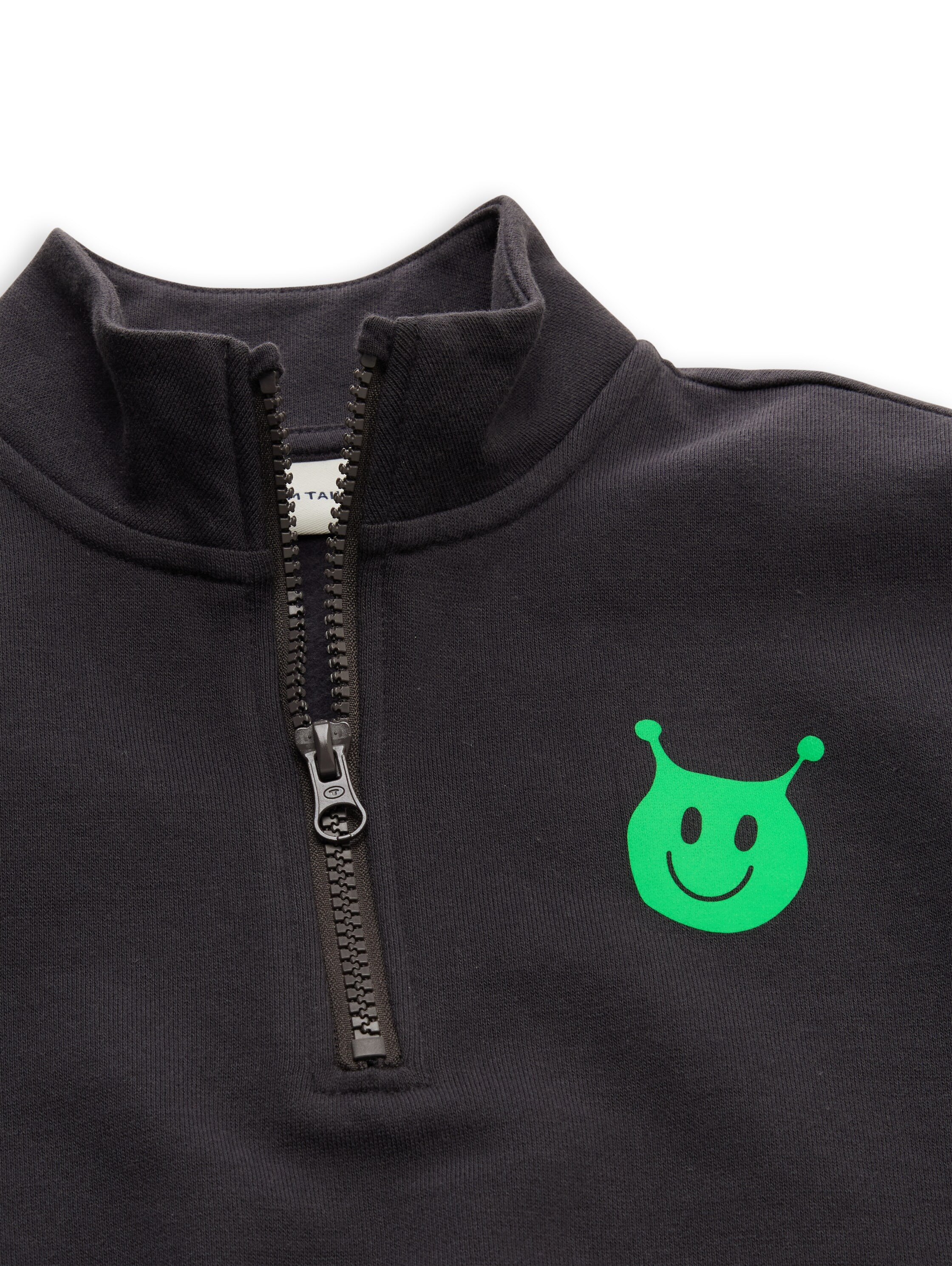 TOM TAILOR Sweatshirt , mit kleinem Print und Troyerkragen / für Boys
