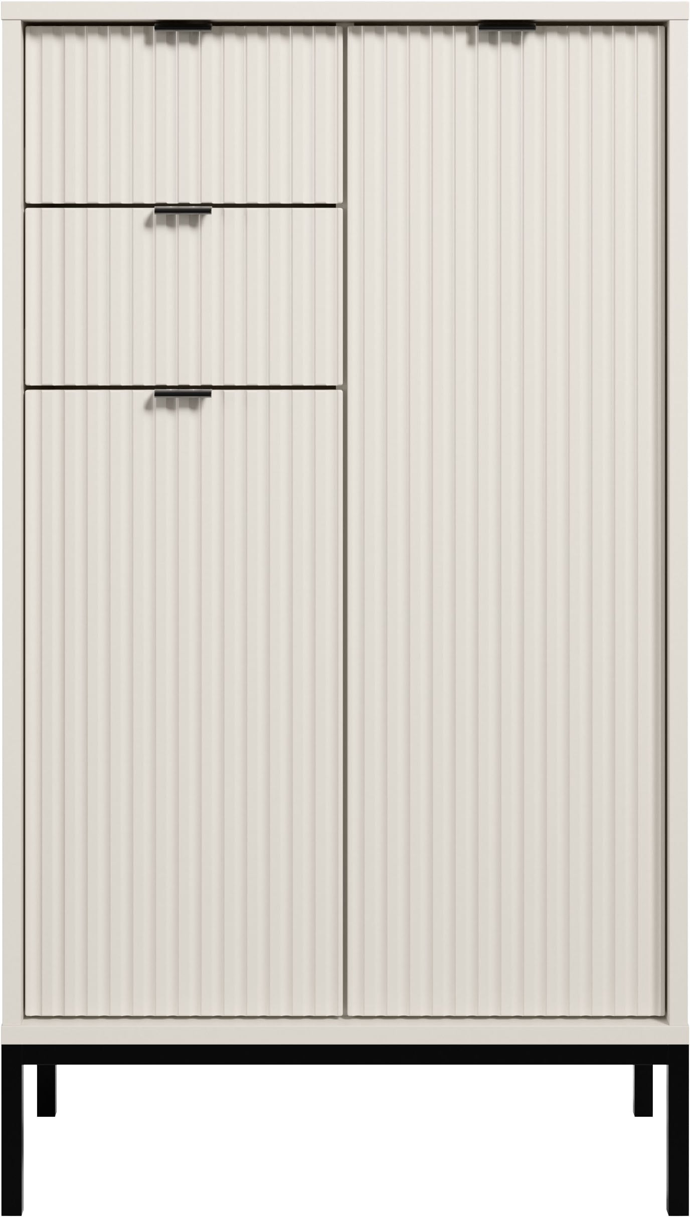BASIC by Balculina Midischrank »Lucera Midischrank, Badezimmerschrank BxHxT 60x106x32« 1 Stk. tlg. Breite 60 cm, Tür L/R montierbar