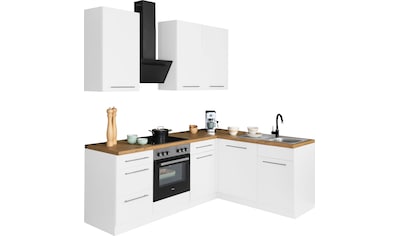 wiho Küchen Winkelküche »Unna«, mit E-Geräten, Stellbreite 220 x 170 cm kaufen