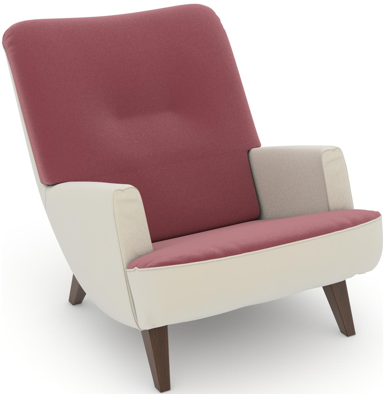 Max Winzer Loungesessel "build-a-chair Borano", im Retrolook, zum Selbstgestalten