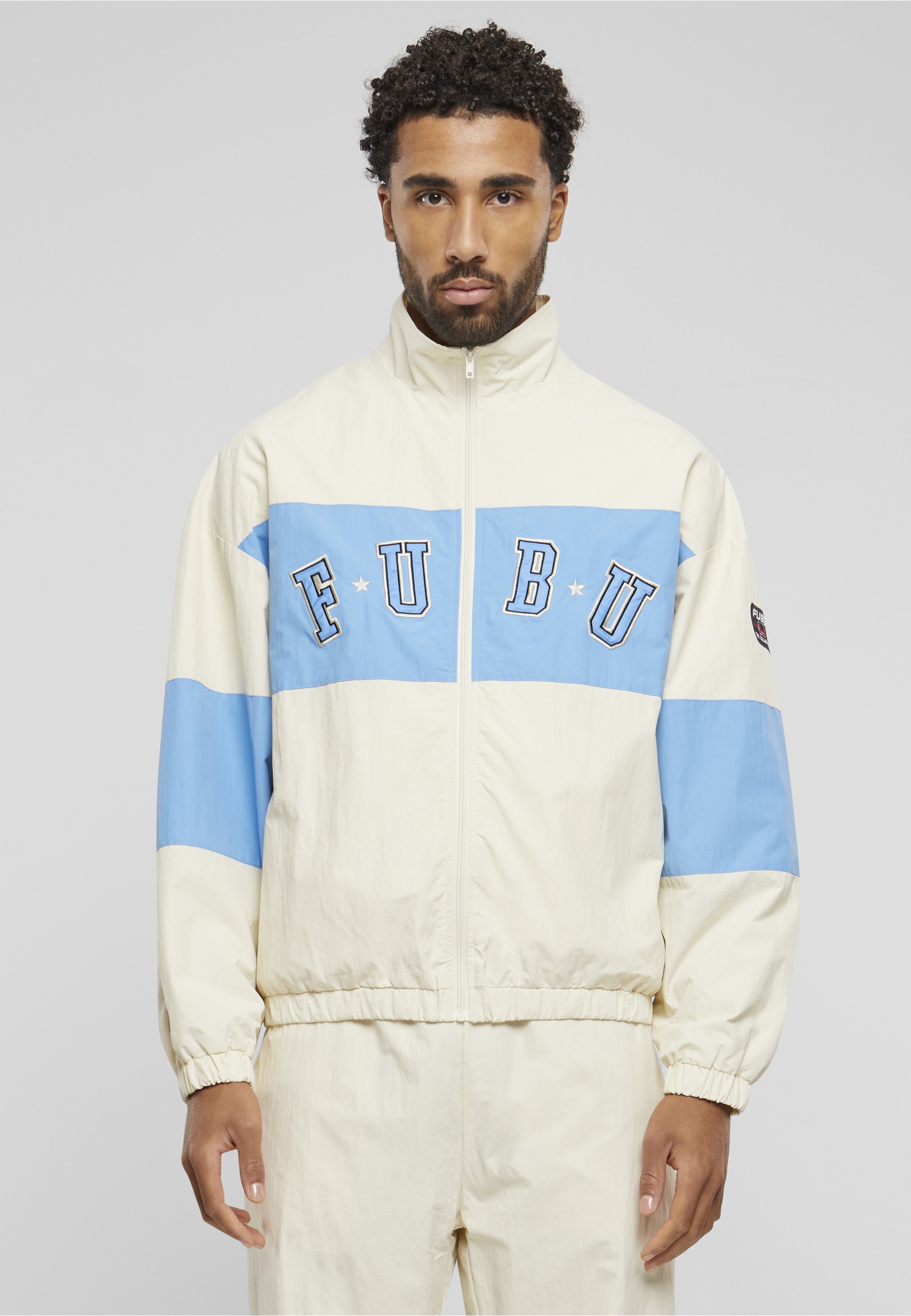 Fubu Bomberjacke »Fubu Herren FM241-009-2 Fubu College Block Track Jacket« 1 Stk. tlg. ohne Kapuze