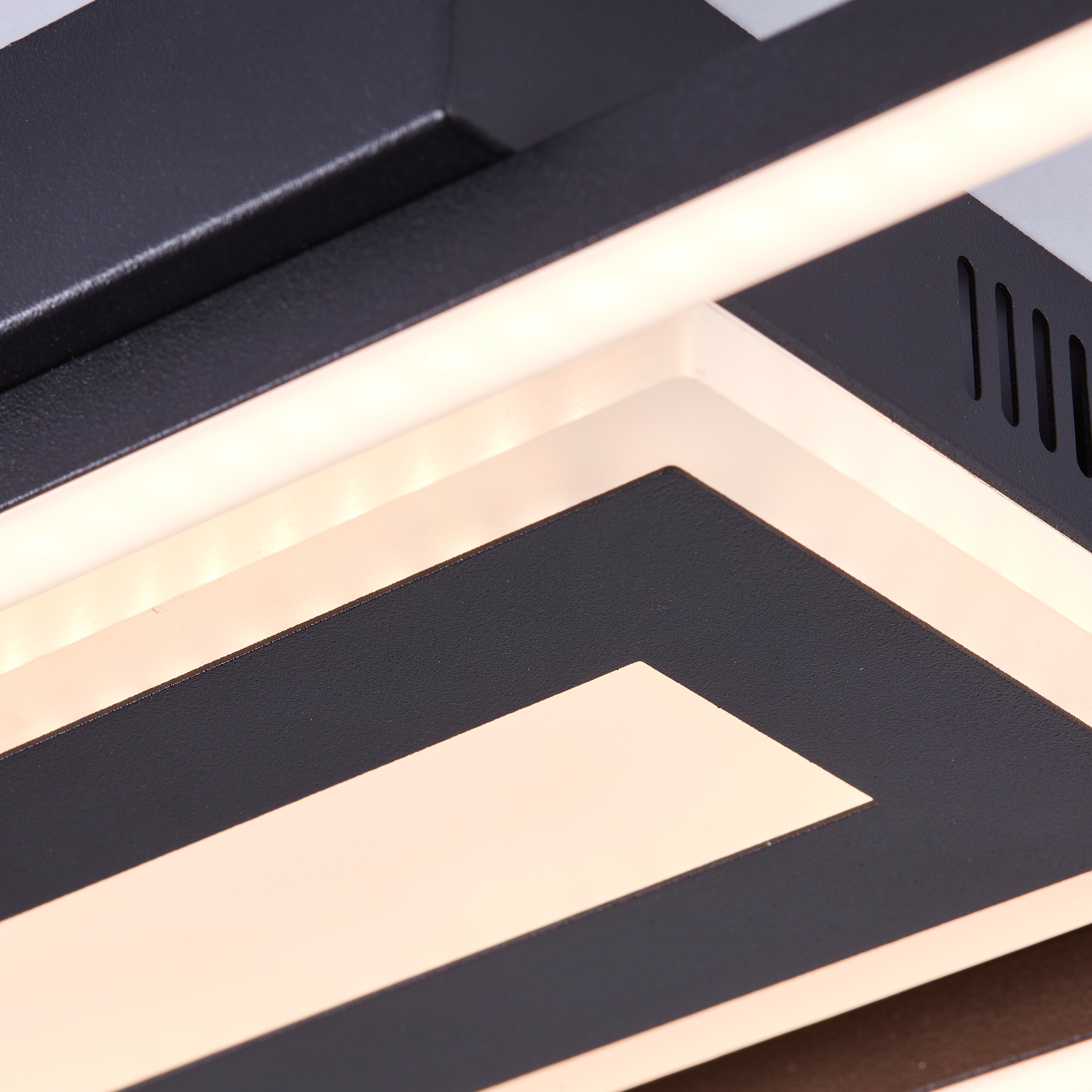 BreLight LED Deckenleuchte »Besson«, 55 x 16 cm, 2900 lm, 3000 K, Metall/Kunststoff, schwarz